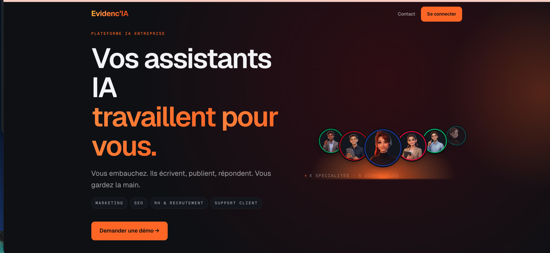 Illustration du projet Plateforme d'assistants IA pour l'entreprise