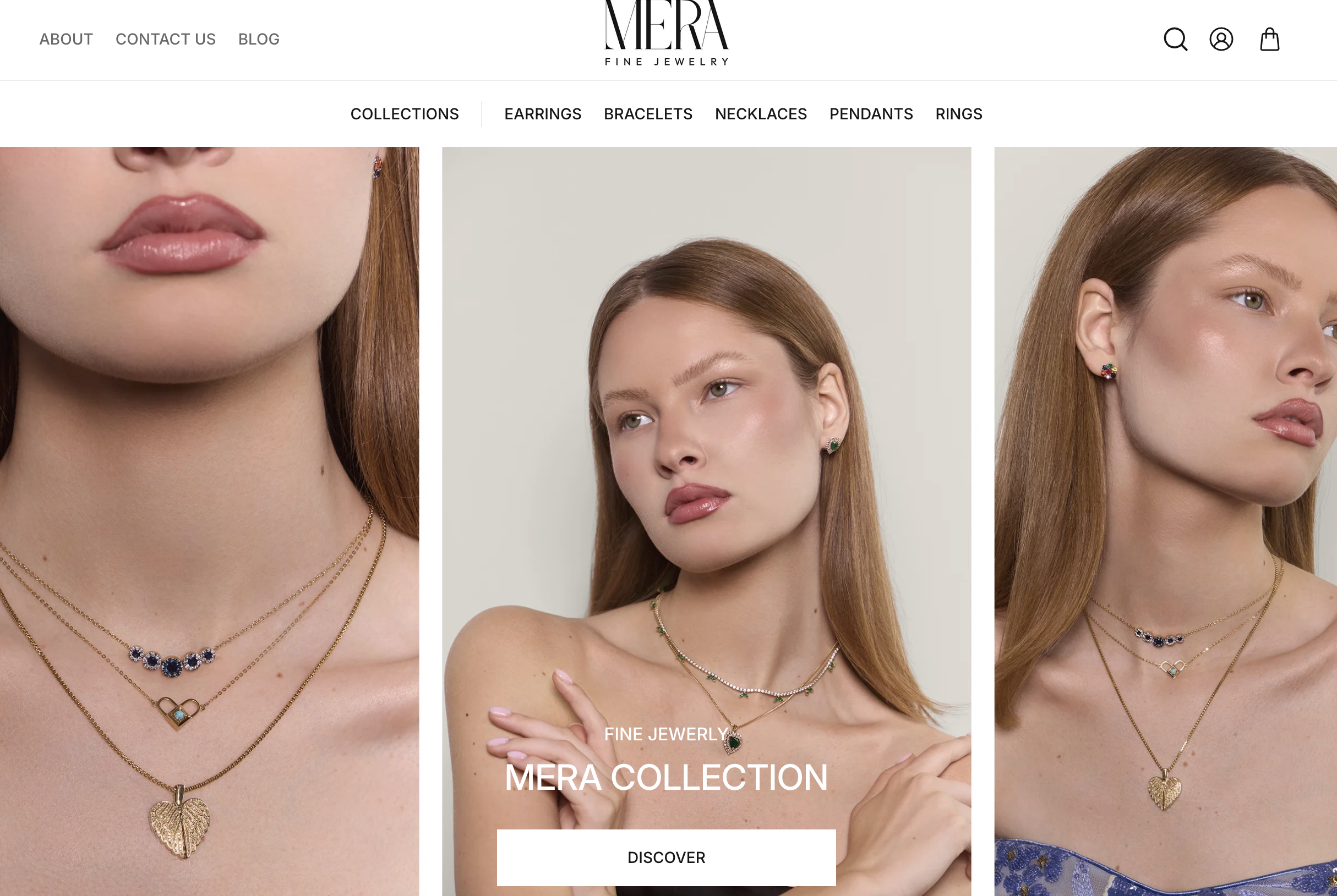 Illustration du projet Mera Jewelry | UI/UX Website Design