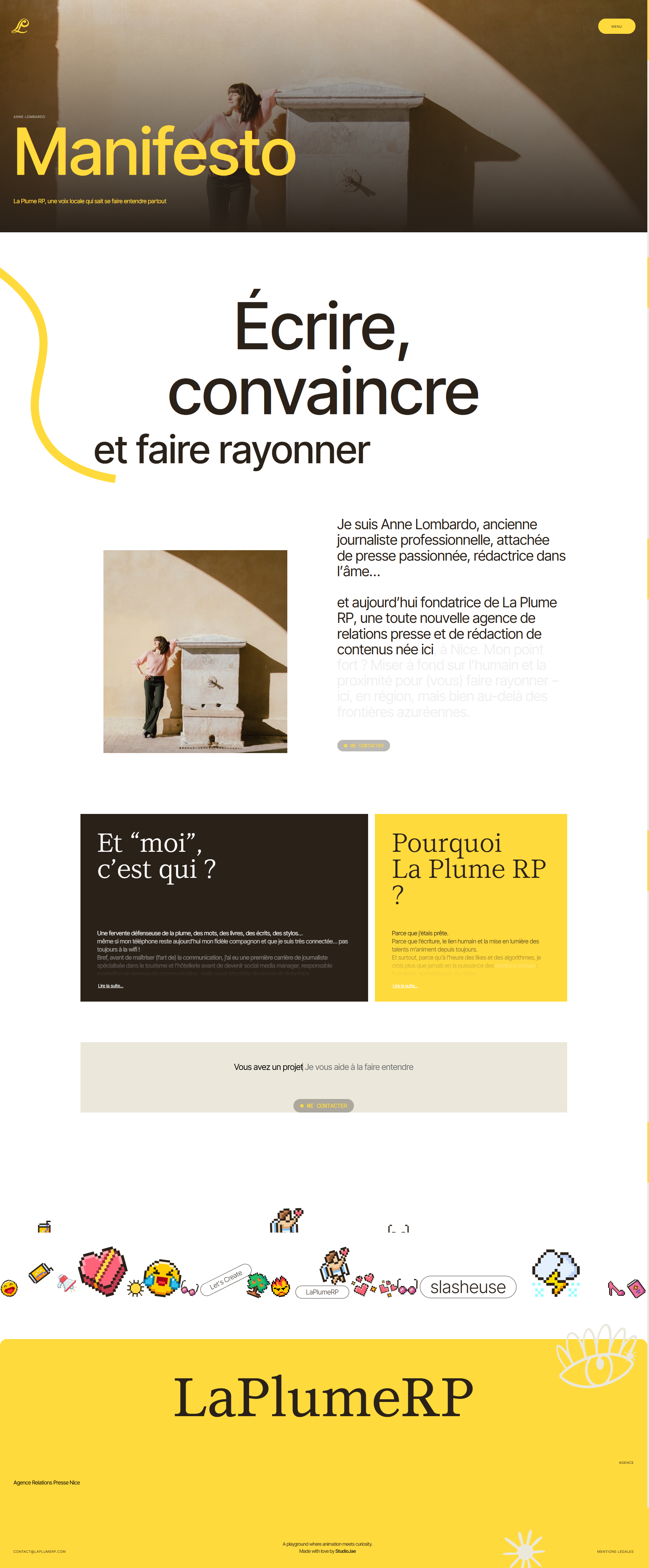 Illustration du projet Création du site de LaPlumeRP