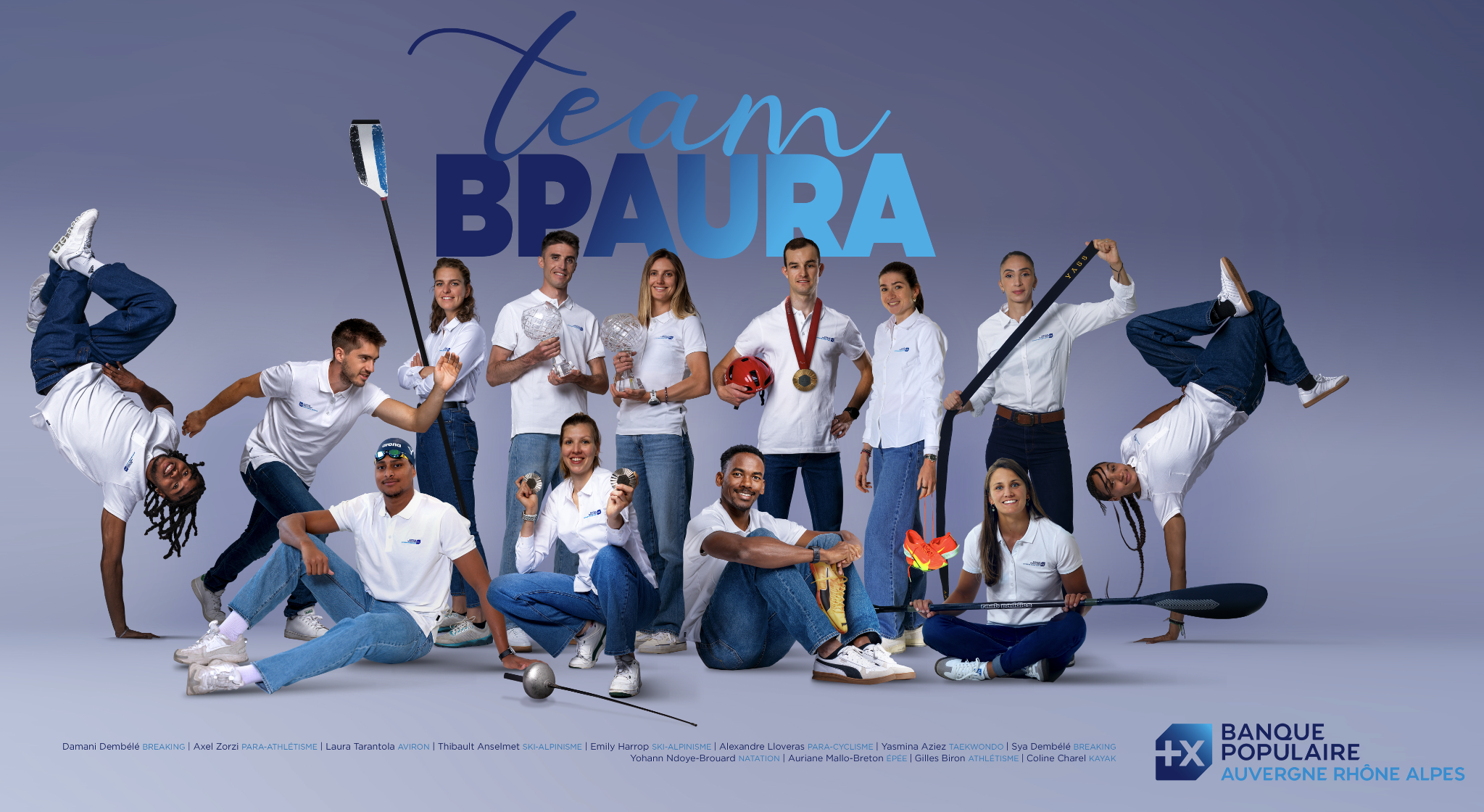 Illustration du projet BANQUE POPULAIRE AURA - SHOOTING PHOTO DES ATHLÈTES DE HAUT NIVEAU