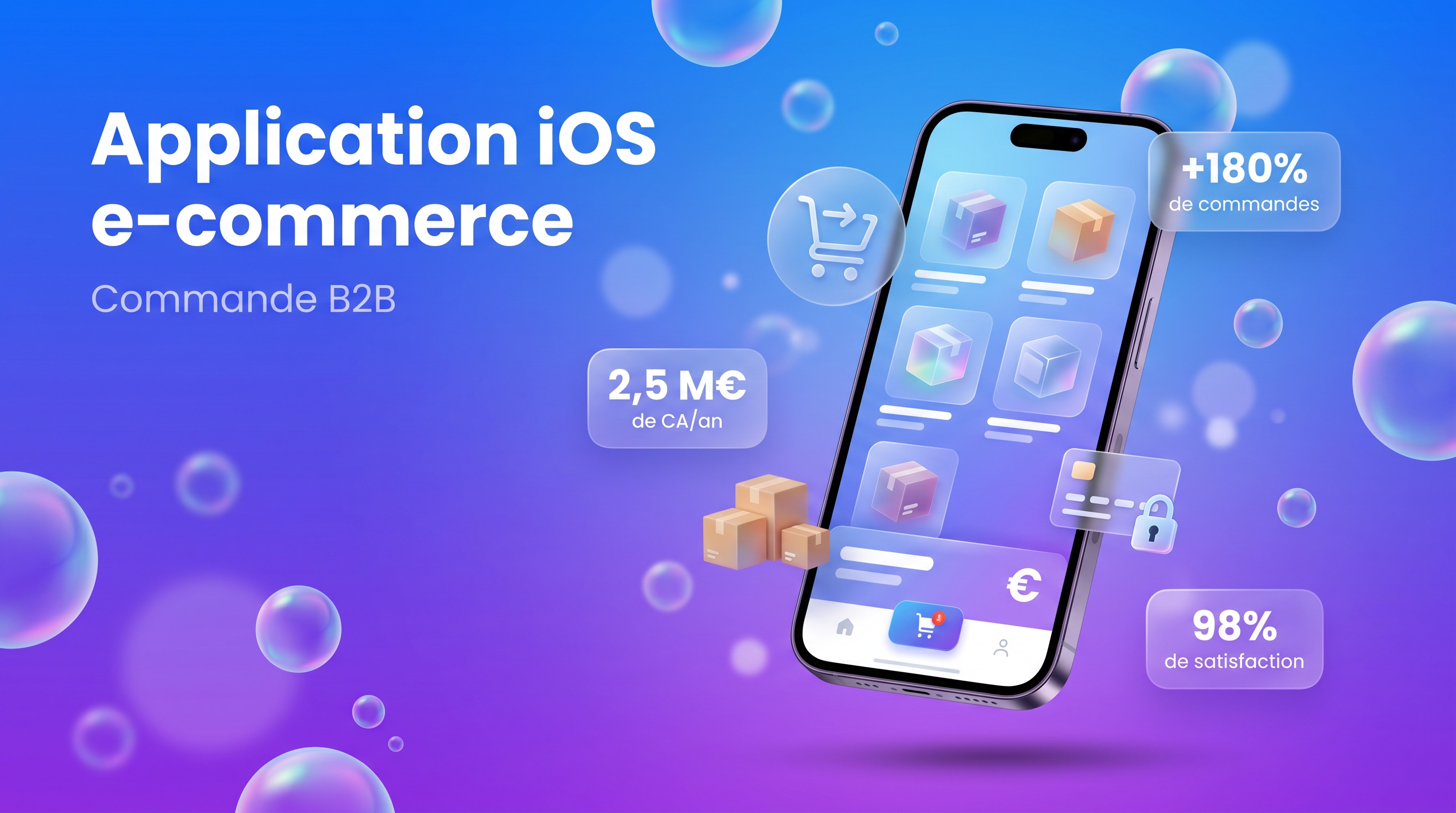 Illustration du projet Application iOS e-commerce B2B