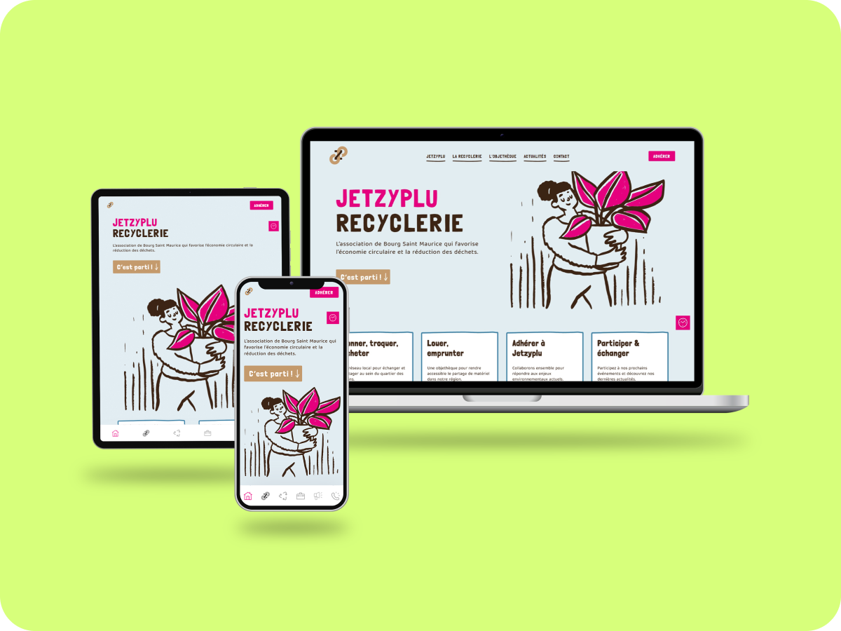 Illustration du projet Un site vitrine pour Jetzyplu, association engagée