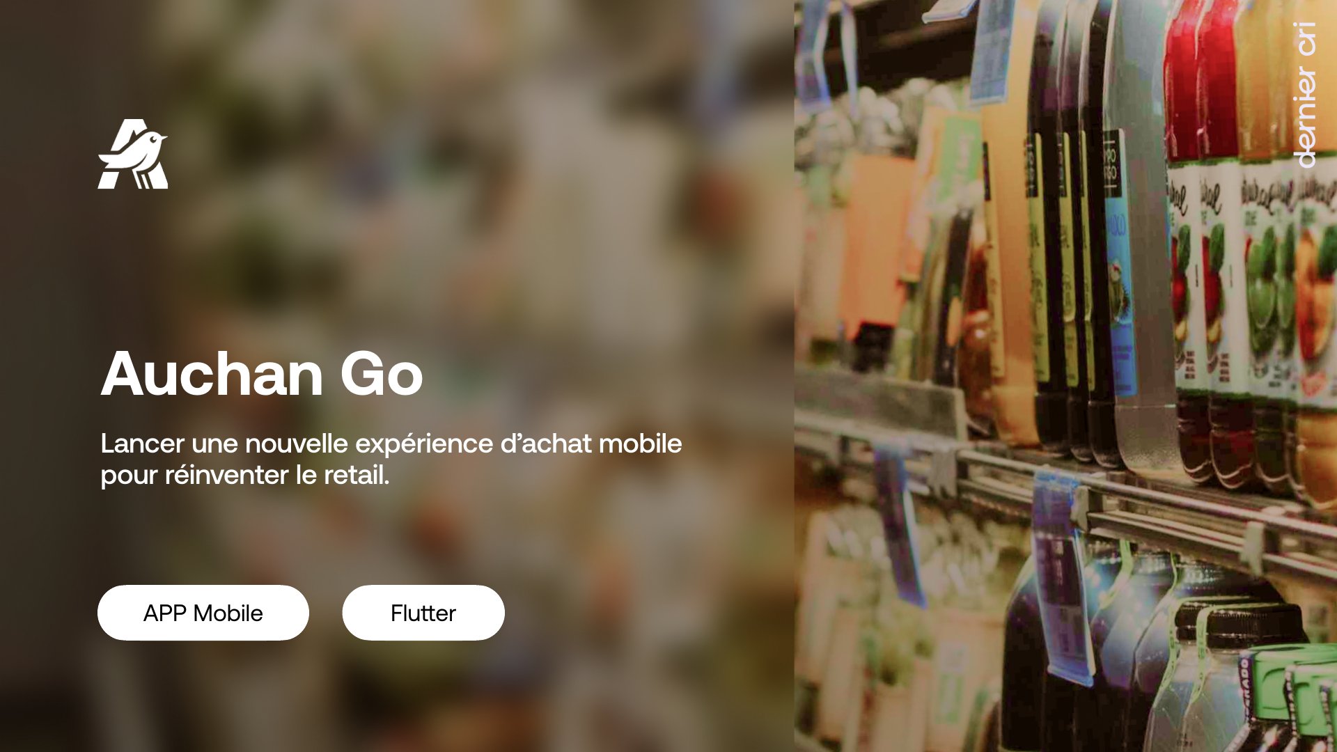 Illustration du projet Application mobile du magasin autonome Auchan Go Le Lab (shopping sans caisse via QR Code)