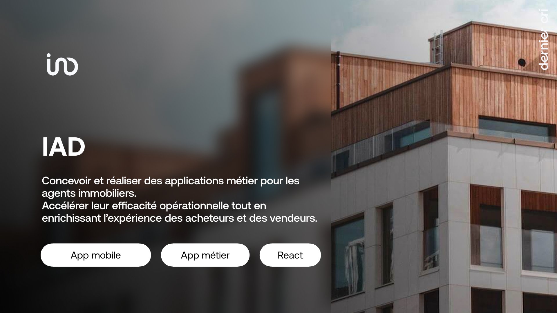 Illustration du projet Applications métier mobiles pour les conseillers immobiliers iad, avec génération automatique de plans Easyplan
