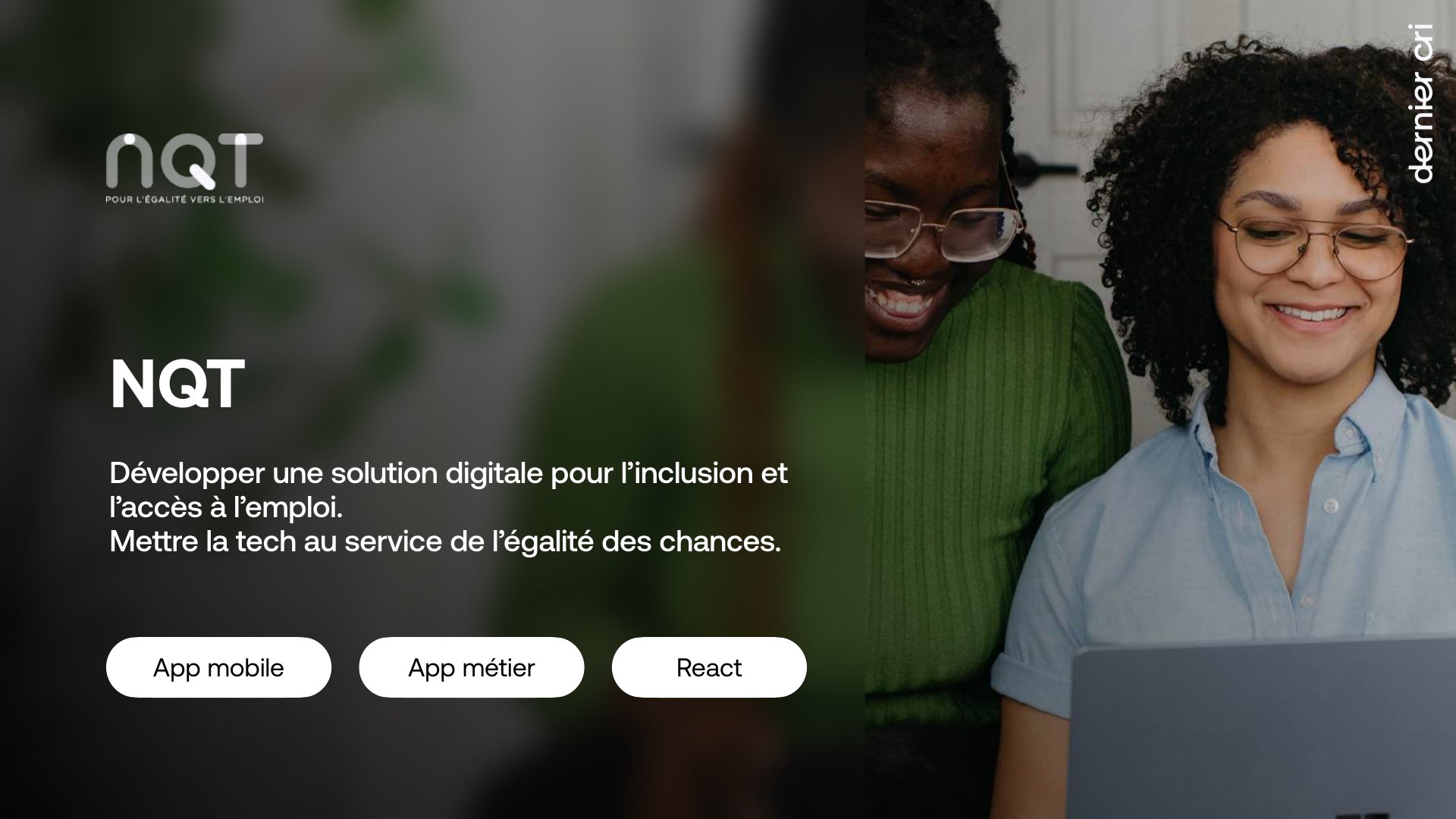 Illustration du projet Application de mentoring pour l'inclusion et l'accès à l'emploi des jeunes