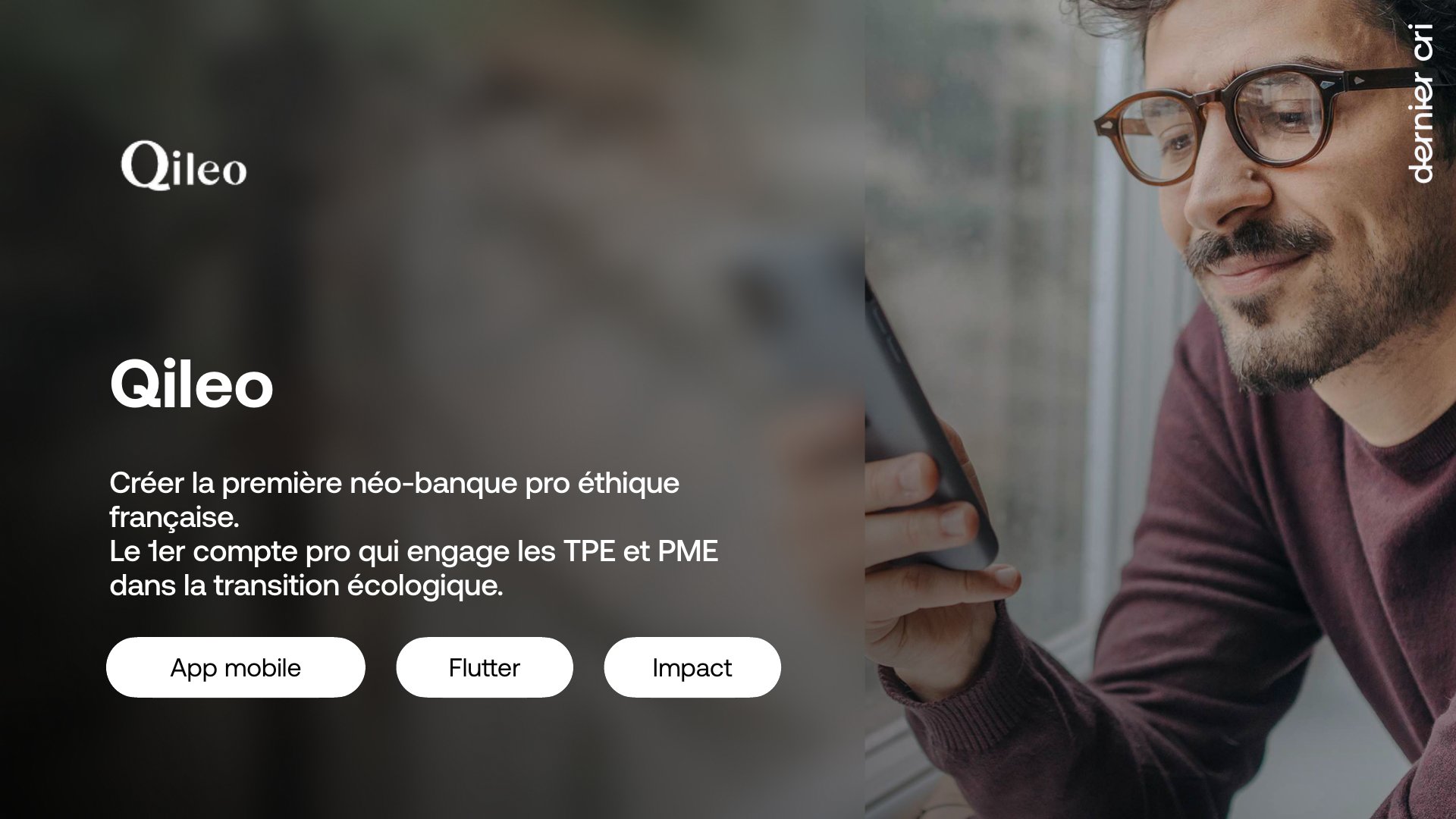Illustration du projet Conception et développement de Qiléo, première néobanque pro éthique française