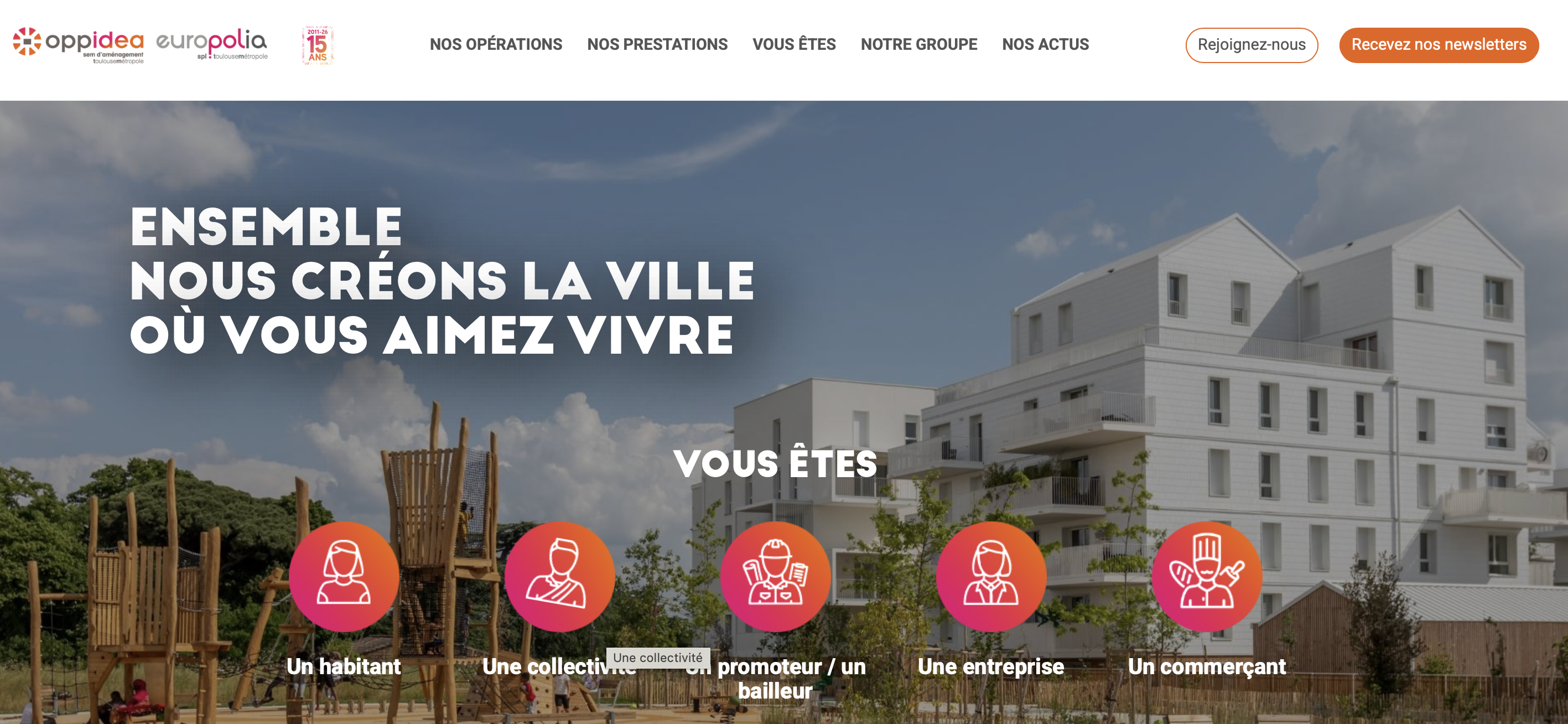 Illustration du projet Refonte du site Oppidea-Europolia