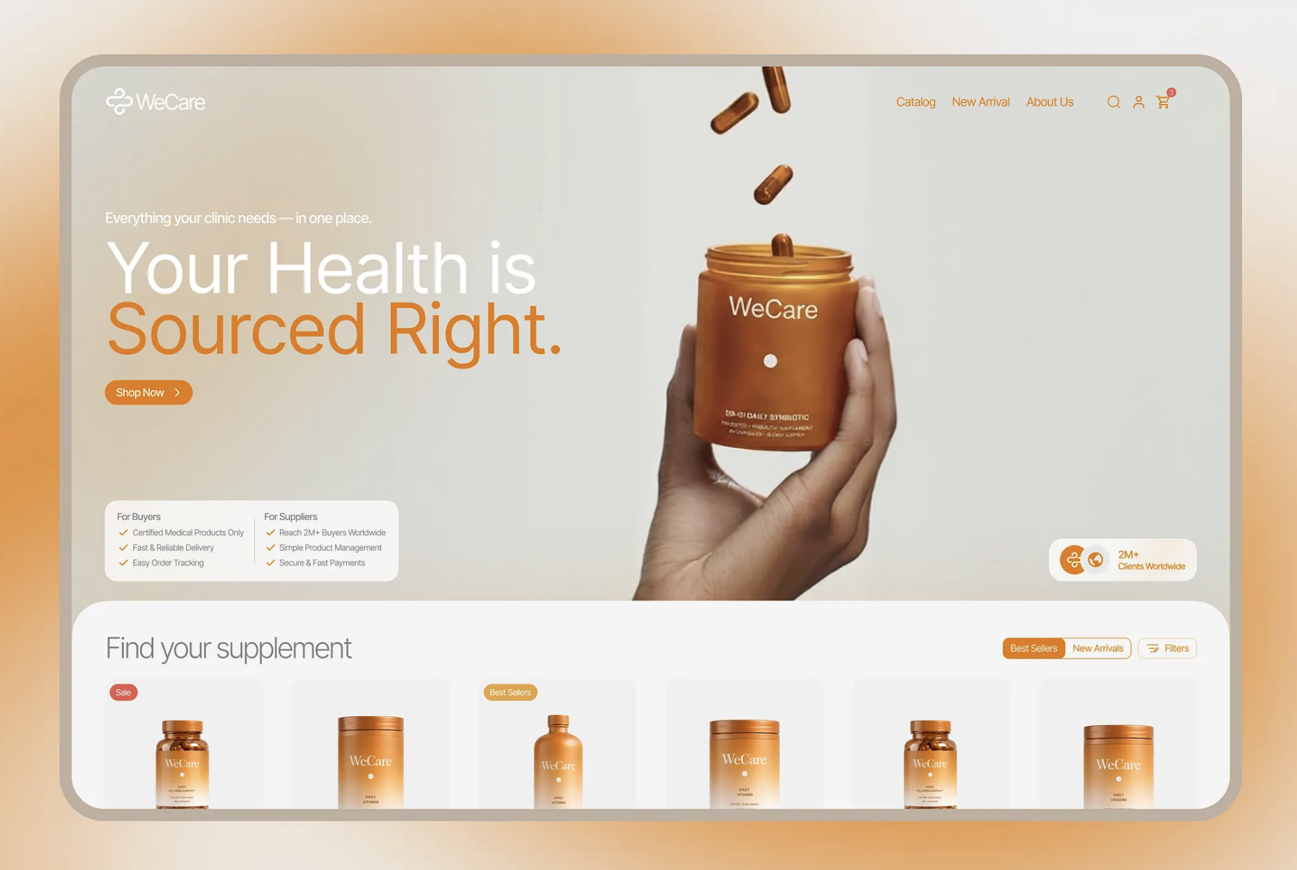 Illustration du projet WeCare | UX\UI Design for Healthcare Marketplace