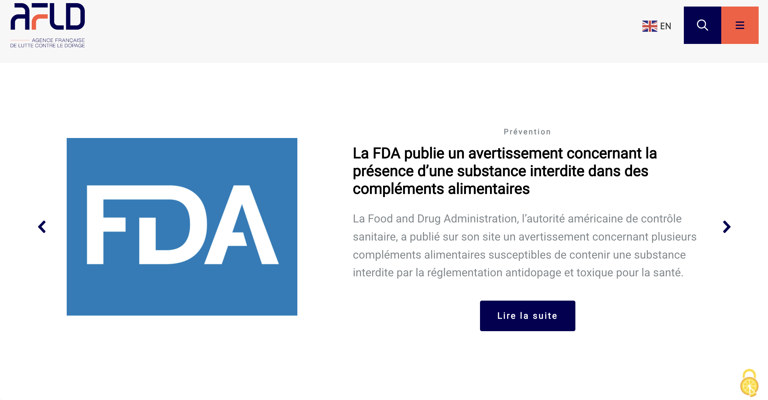 Illustration du projet L'Agence française de lutte contre le dopage (AFLD)