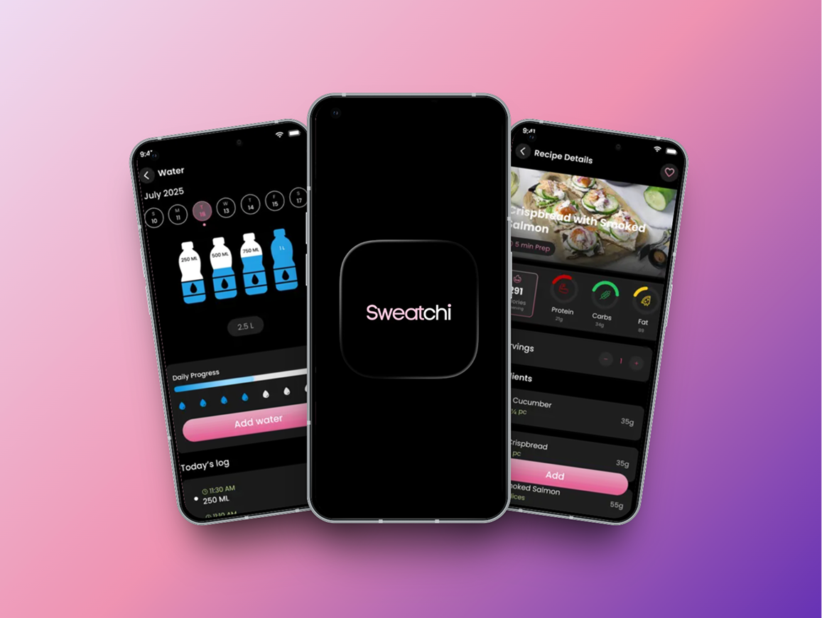 Illustration du projet Sweatchi : l'application mobile dédiée aux routines fitness pour femmes