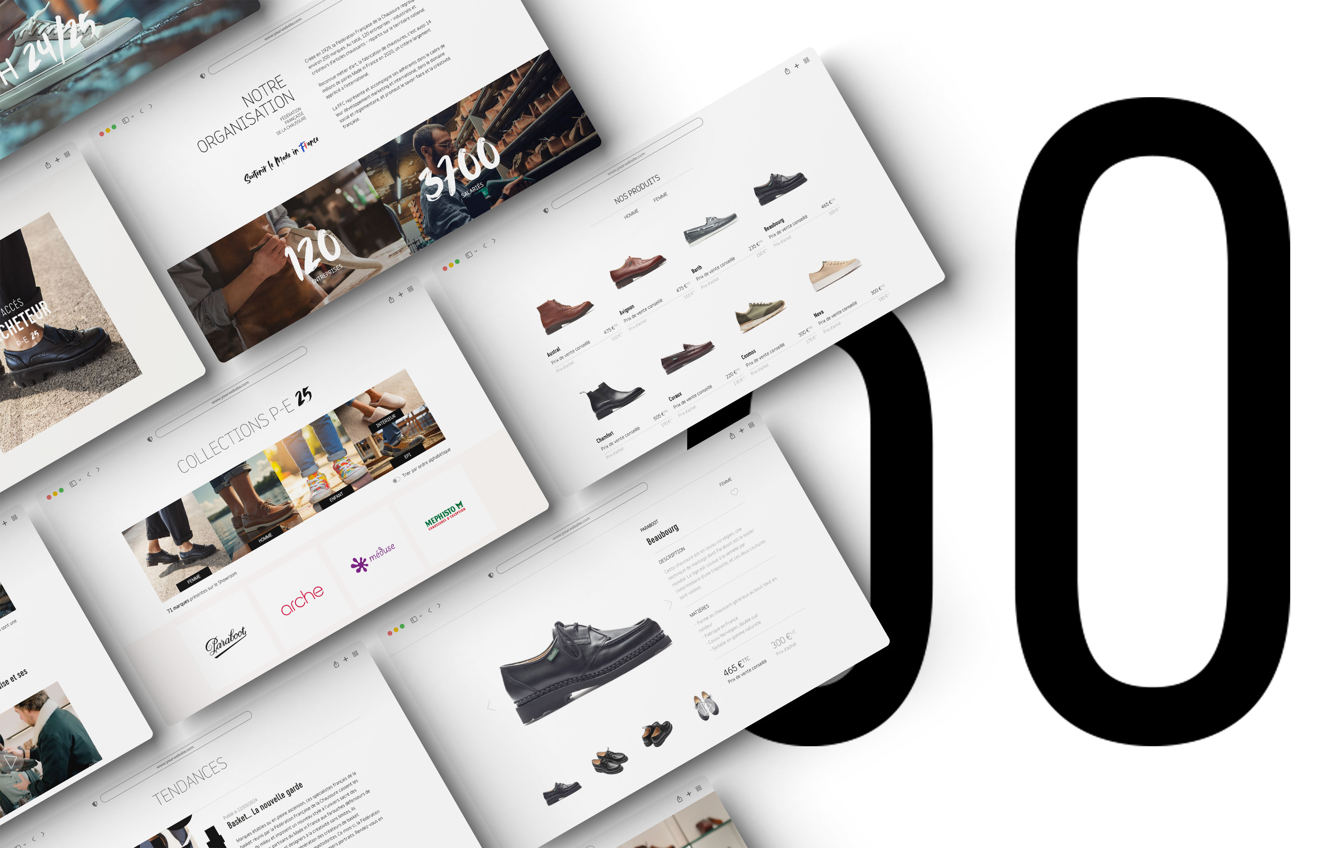 Illustration du projet Showroom de la Chaussure Française