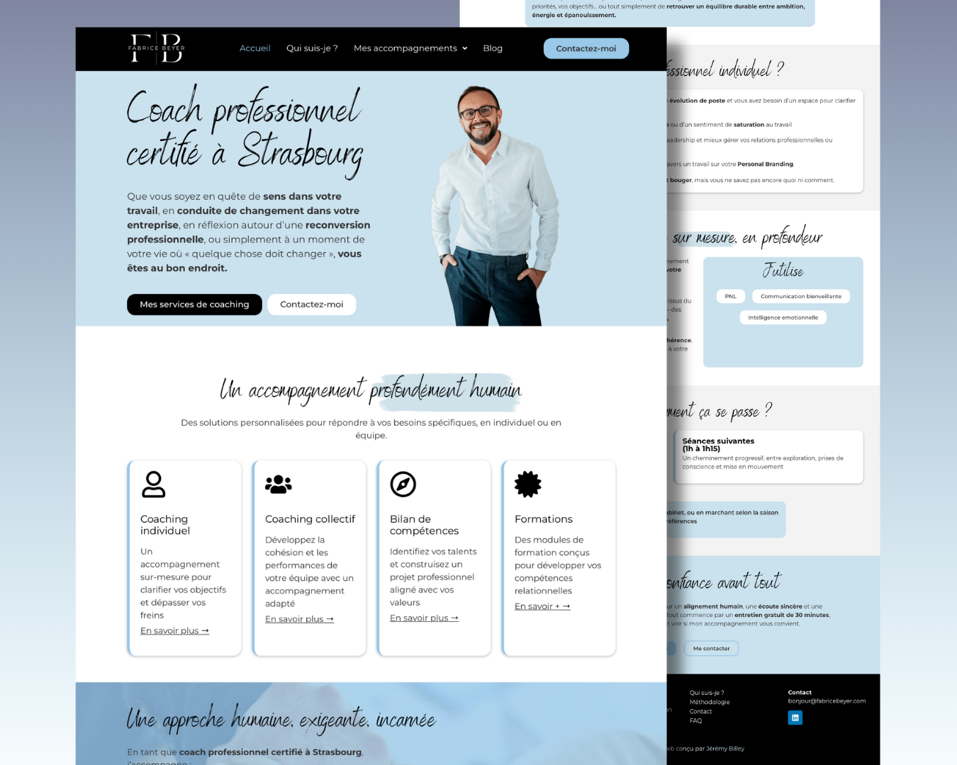 Illustration du projet Création du site WordPress de Fabrice Beyer, coach certifié