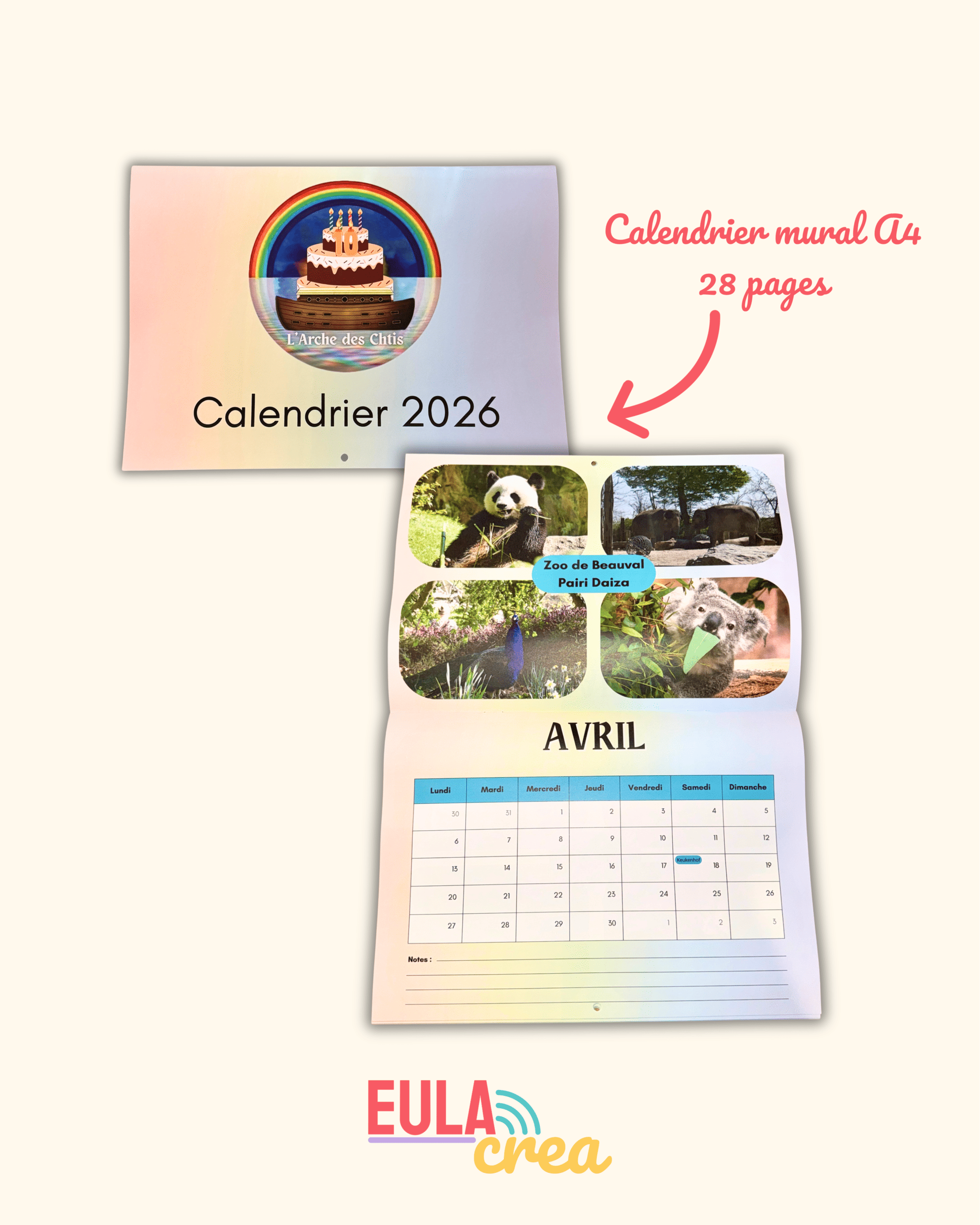 Illustration du projet Création et impression de calendriers muraux A4