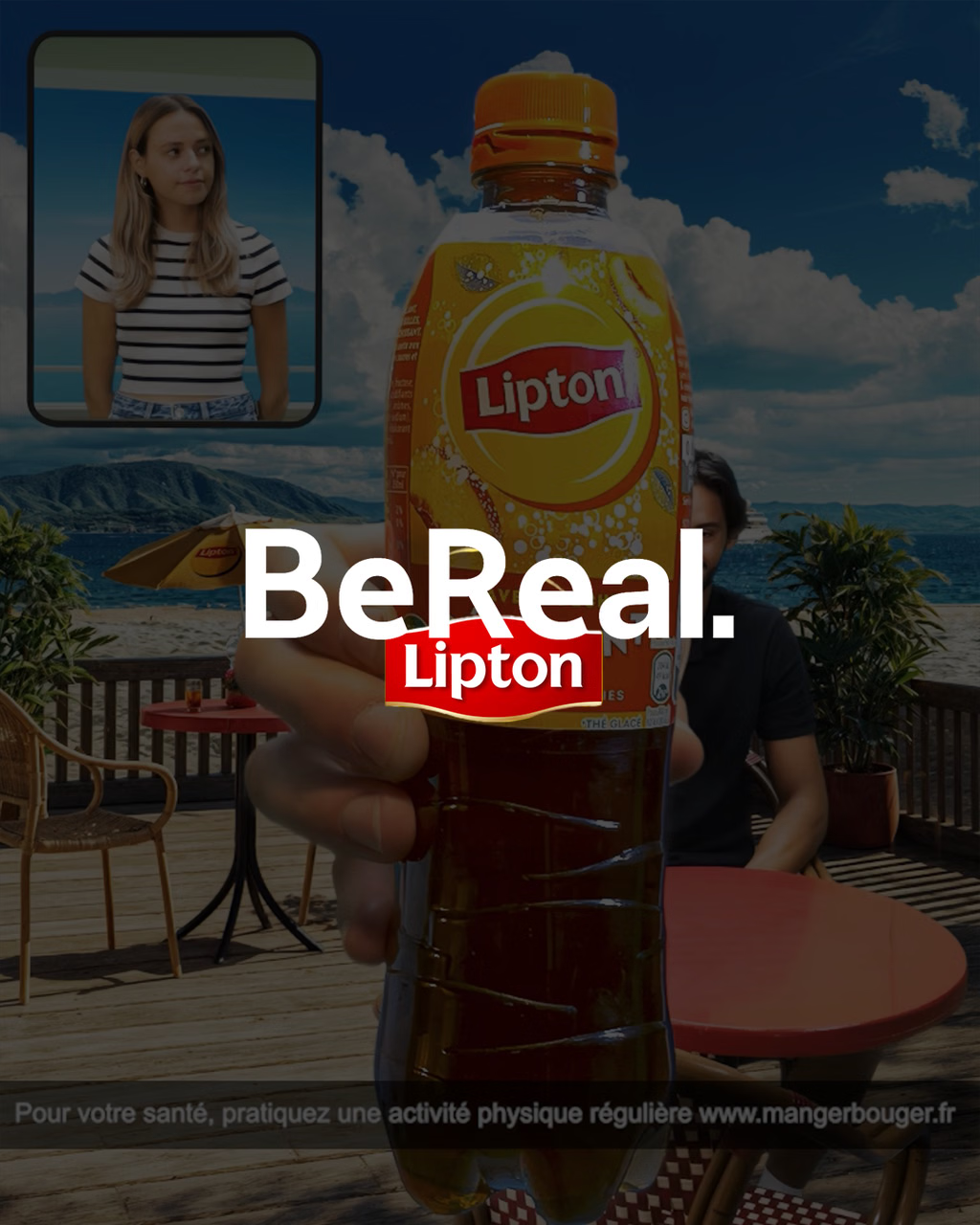 Illustration du projet Lipton fait pétiller BeReal.