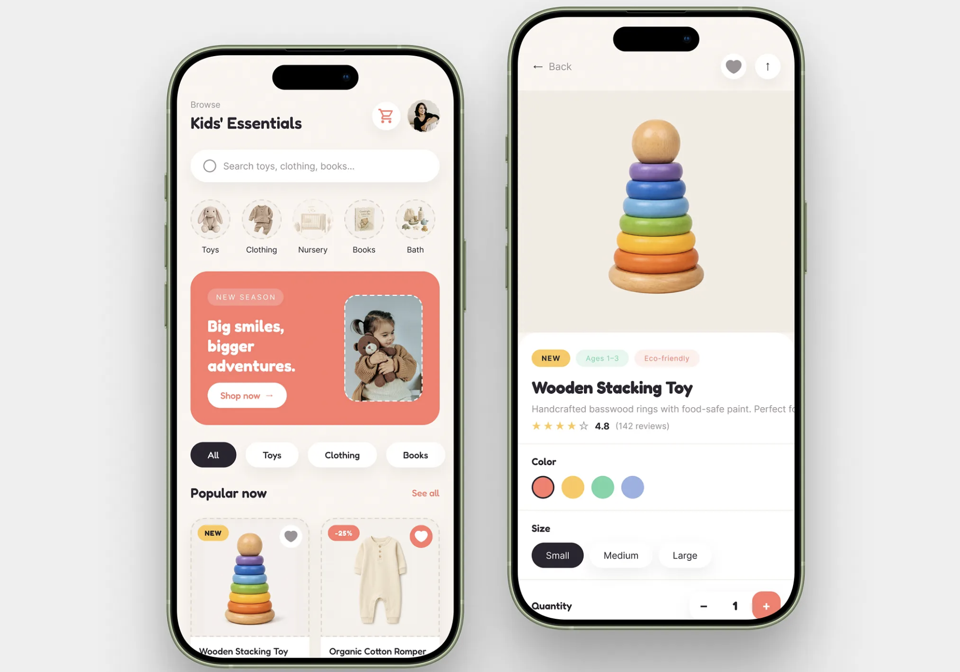 Illustration du projet Kids Marketplace App Design & Development