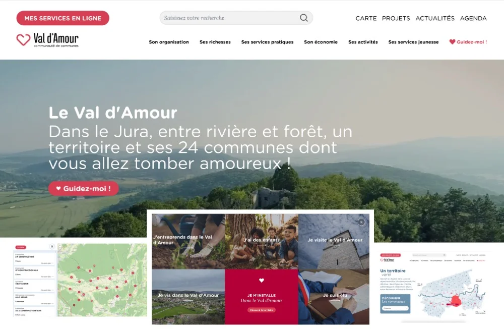Illustration du projet Refonte portail citoyen de la Communauté de Communes du Val d'Amour