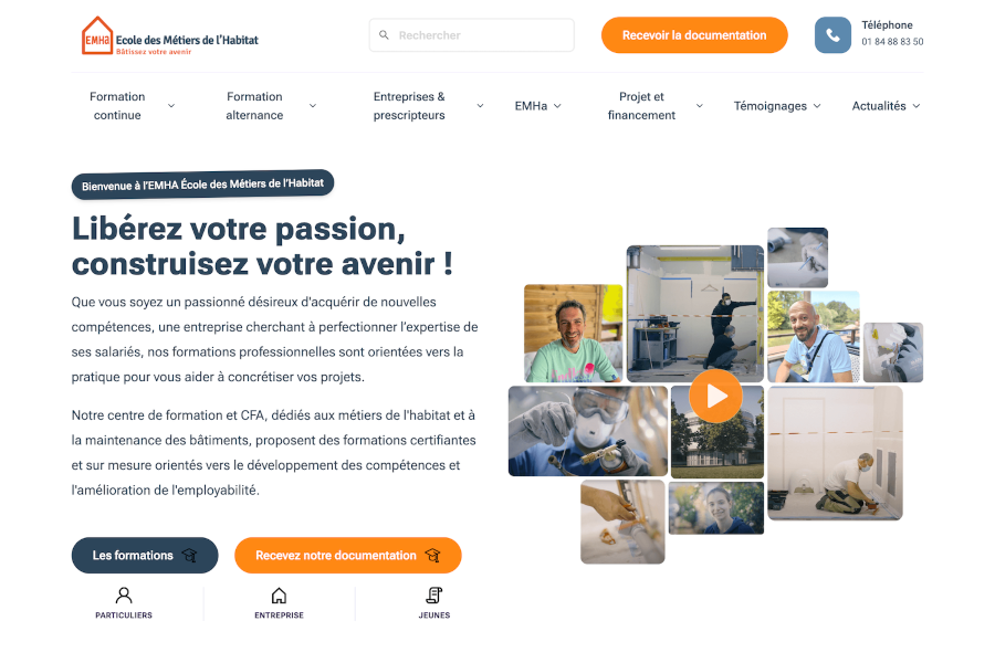 Illustration du projet Refonte du site de l’École des Métiers de l’Habitat : modernisation et performance