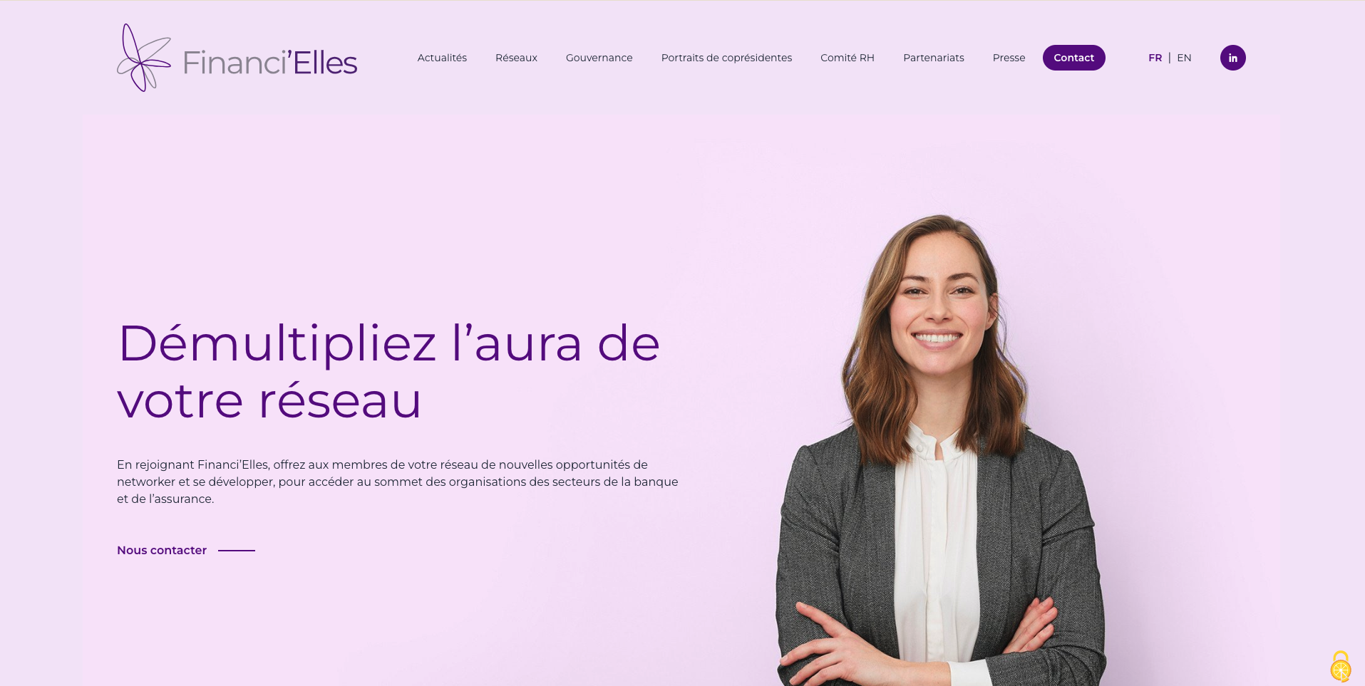 Illustration du projet Financi'Elles - Refonte du site vitrine en éco-conception