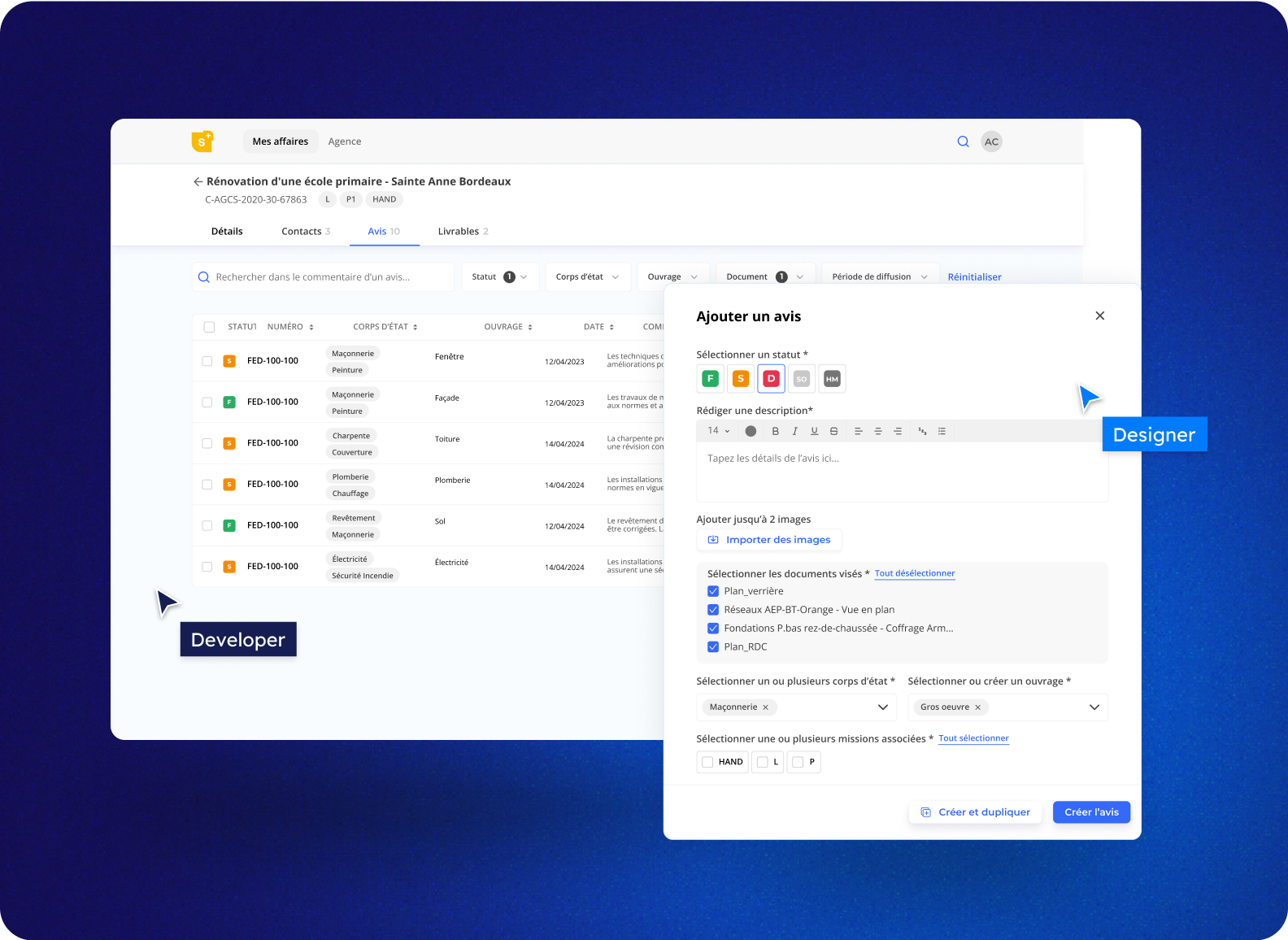 Illustration du projet Transformation digitale et développement applicatif BTP Consultants