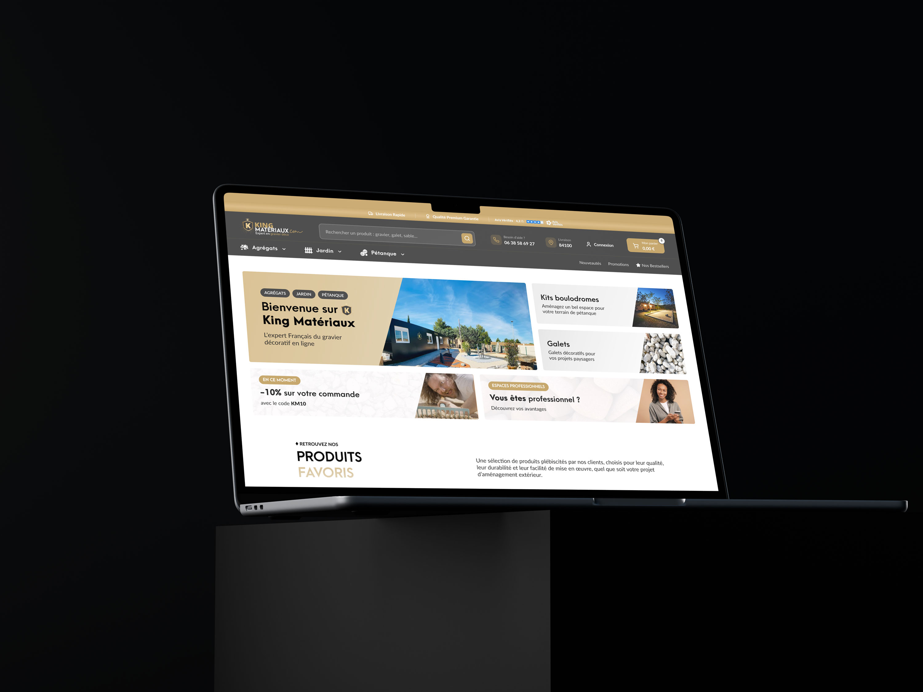 Illustration du projet Refonte e-commerce King Matériaux