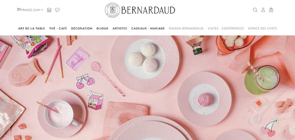 Illustration du projet E-commerce de porcelaine de Limoges pour une entreprise familiale française