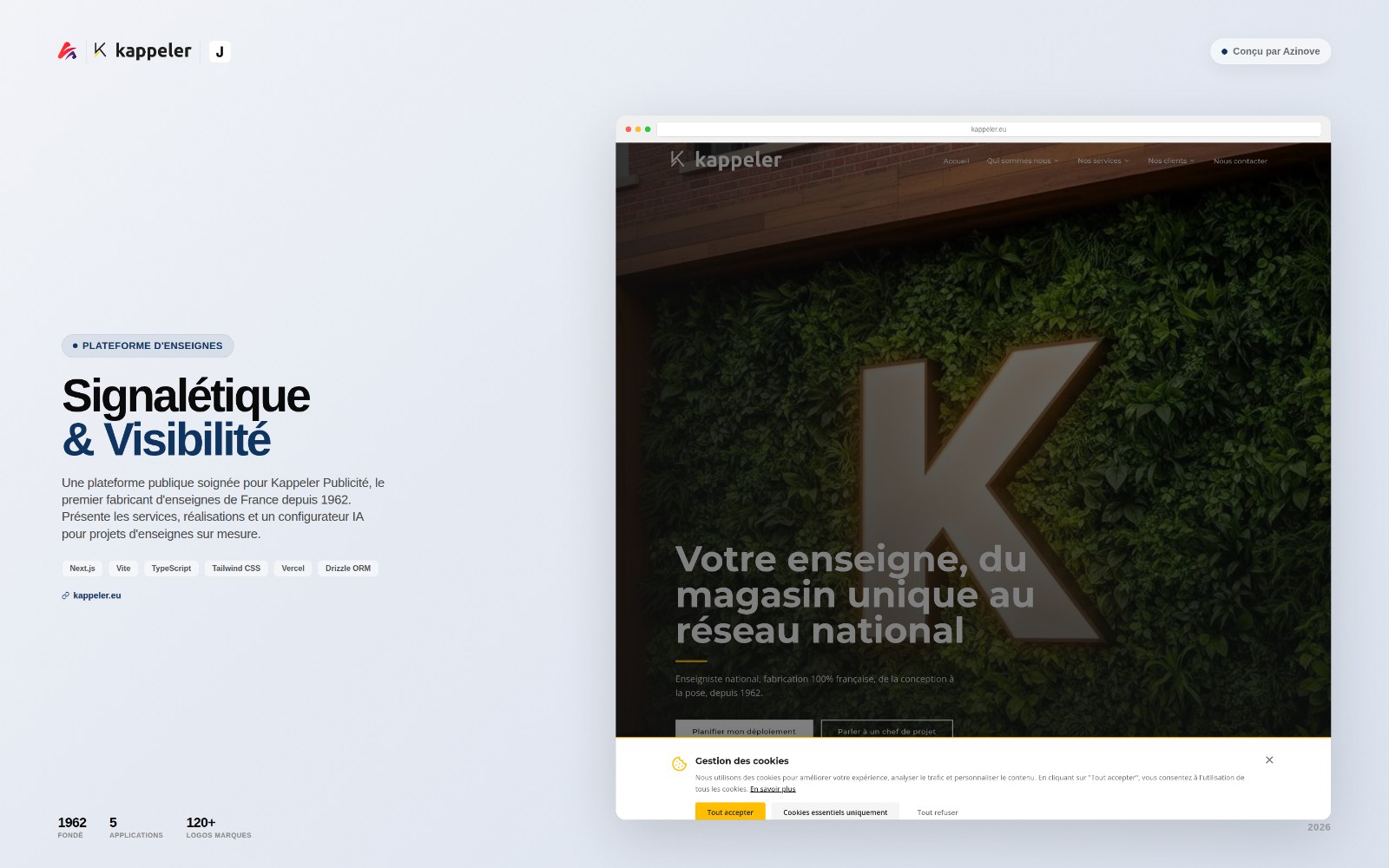 Illustration du projet Kappeler — Plateforme de gestion de signalétique