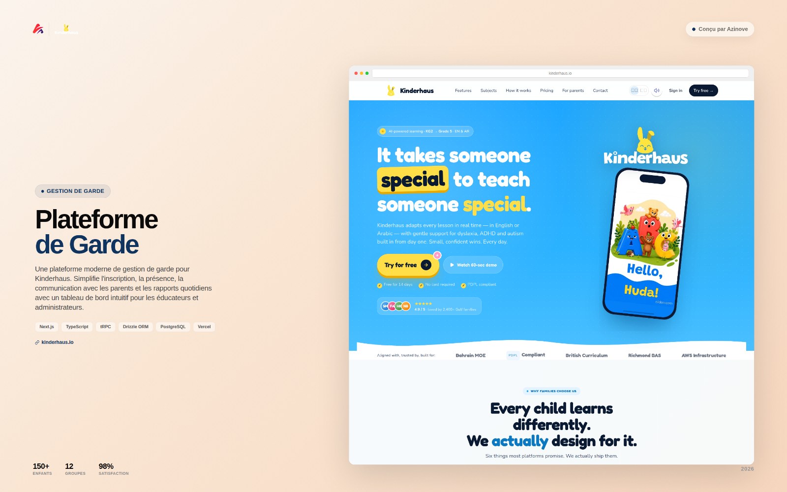 Illustration du projet Kinderhaus — Plateforme de gestion de crèche