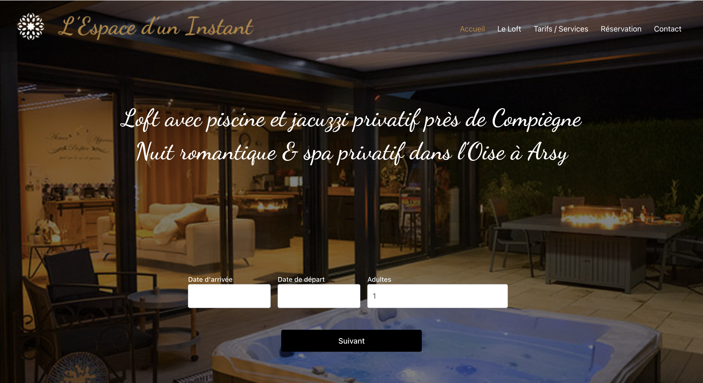 Illustration du projet Création d'un site de réservation pour une maison d'hôte