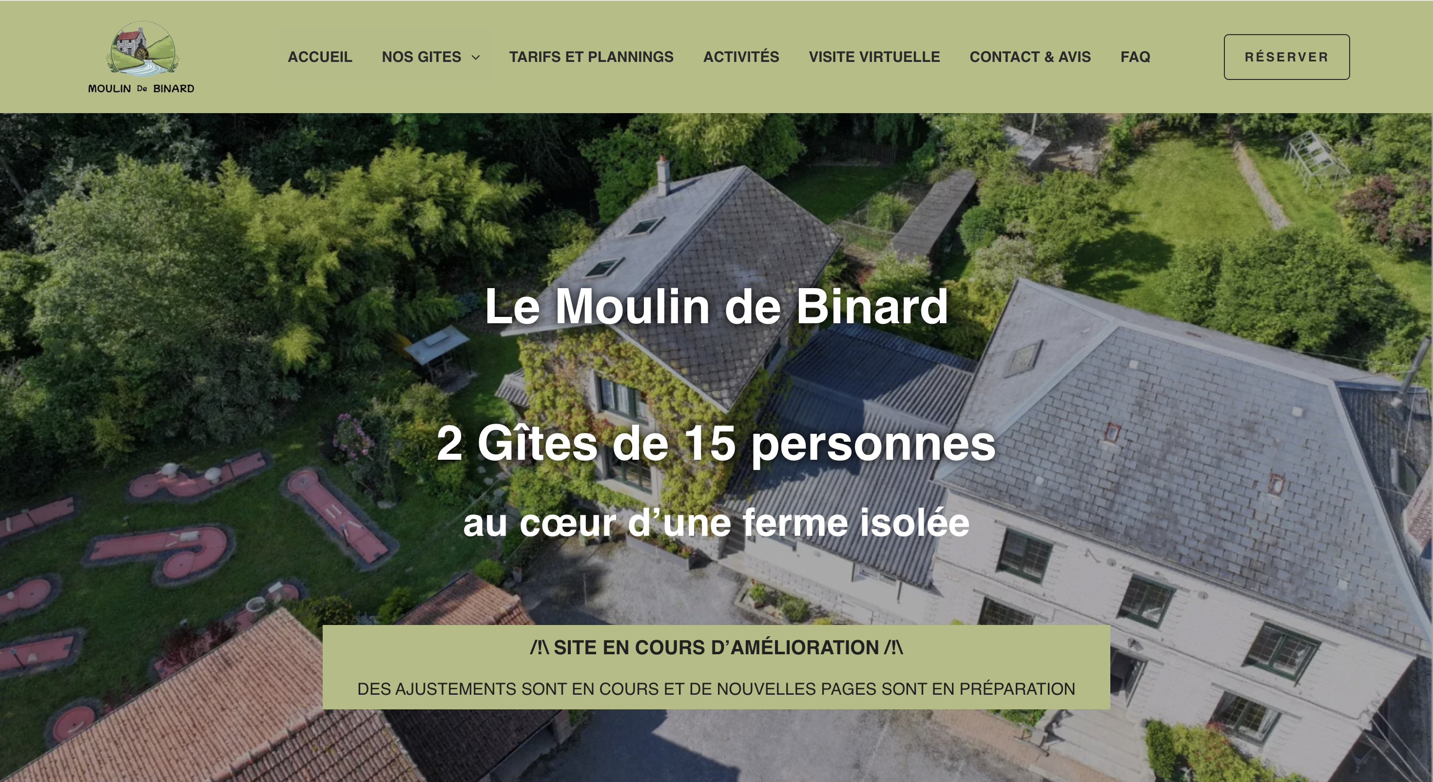 Illustration du projet Refonte complète d'un site pour de la location de gîtes