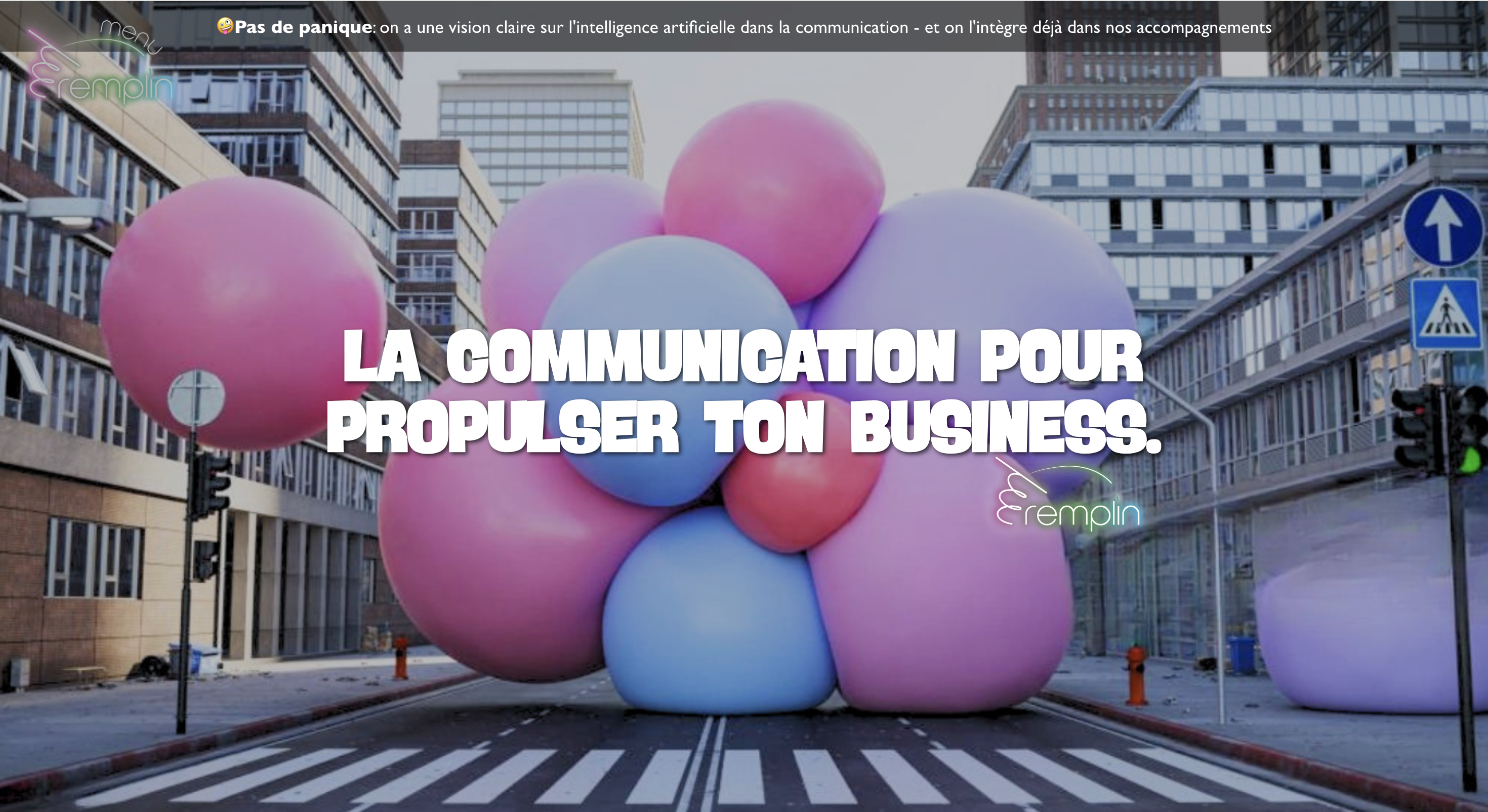 Illustration du projet Création d'un site sur mesure pour une agence de communication