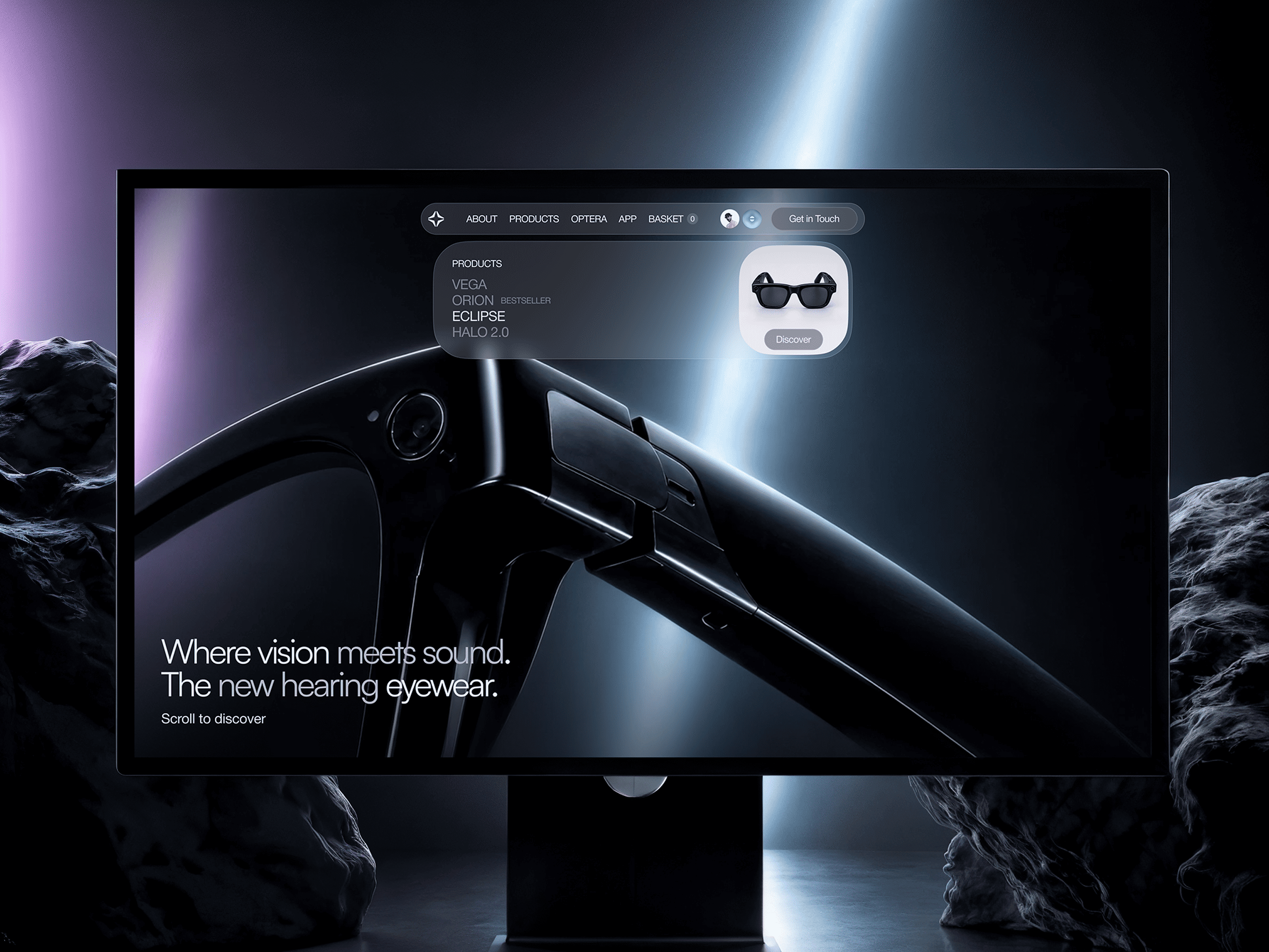 Illustration du projet UI/UX Design & Development for Smart Eyewear Site