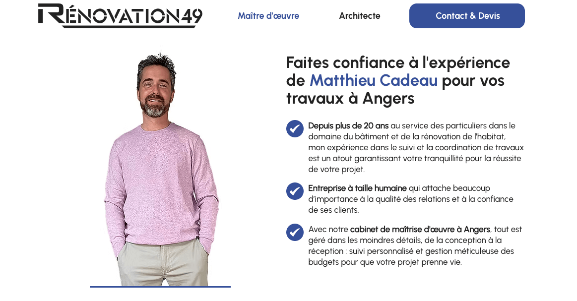 Illustration du projet Renovation49.com - Refonte & référencement naturel SEO - GEO (IA)