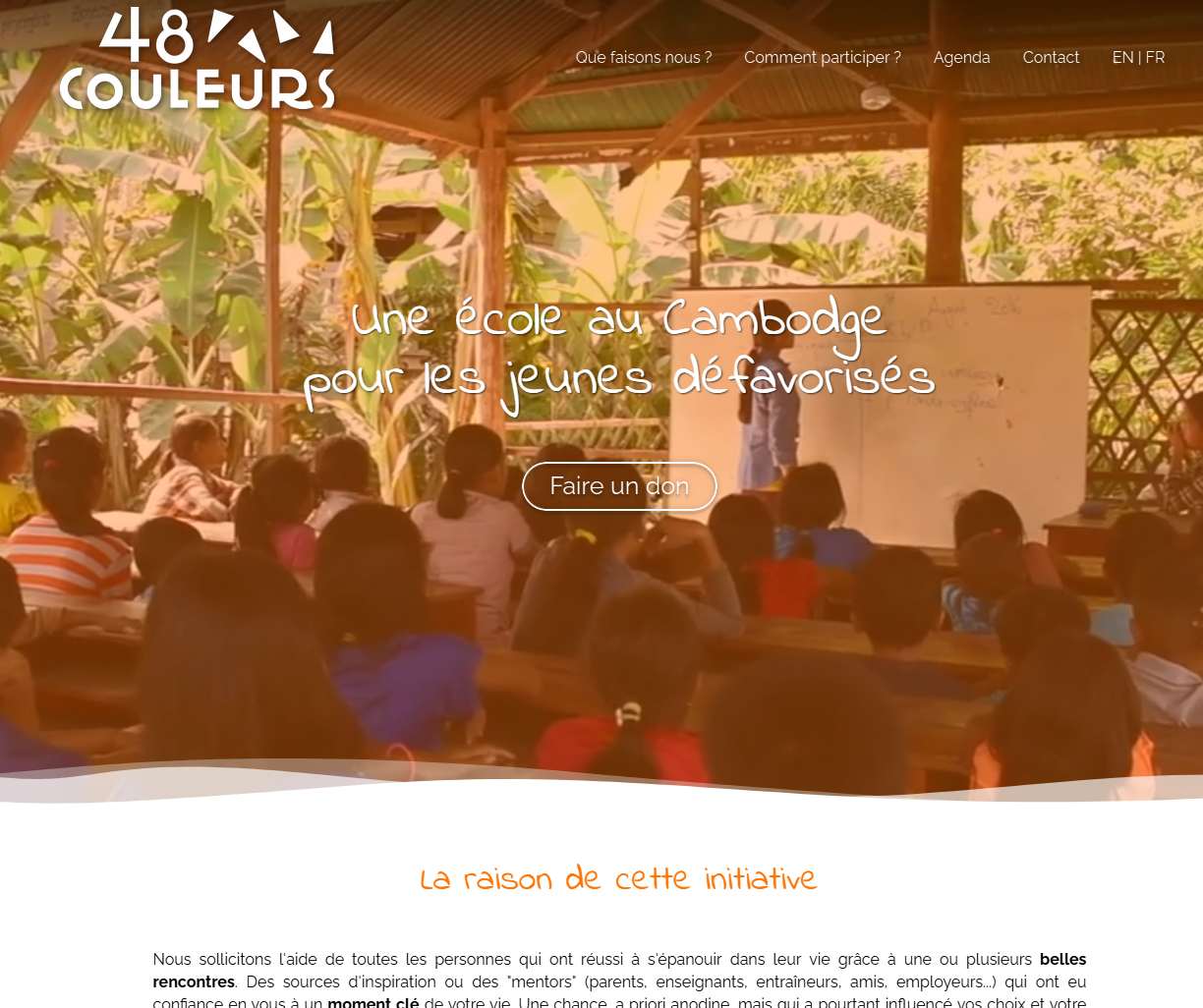 Illustration du projet Création du site Internet 48 Couleurs