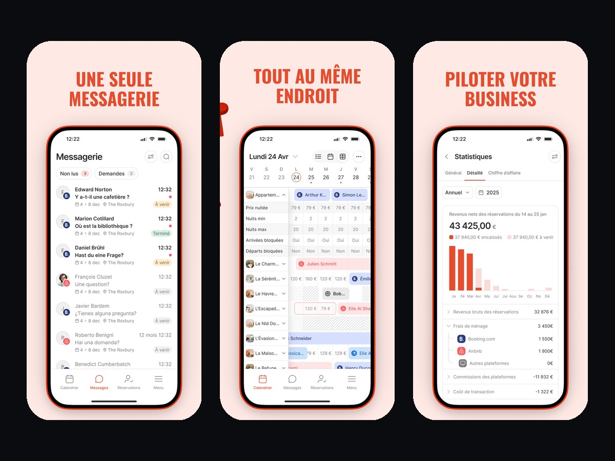 Illustration du projet Application mobile de gestion locative SuperHote, iOS et Android