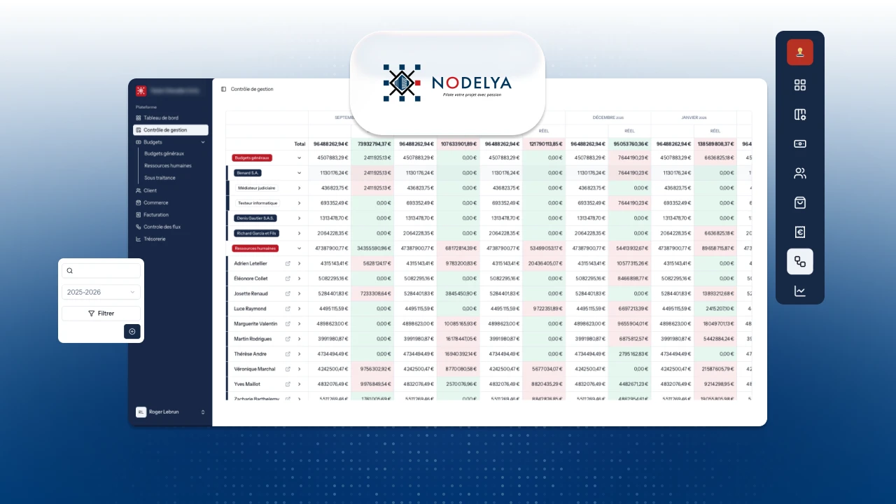 Illustration du projet Nodelya, entreprise du BTP, pilote des projets de construction de A à Z sur tout le territoire.