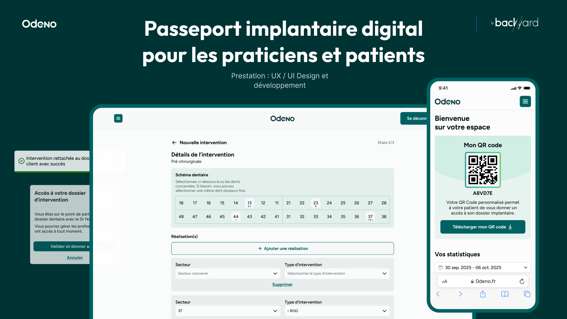 Illustration du projet Conception et développement d'un passeport implantaire digital pour les praticiens et les patients