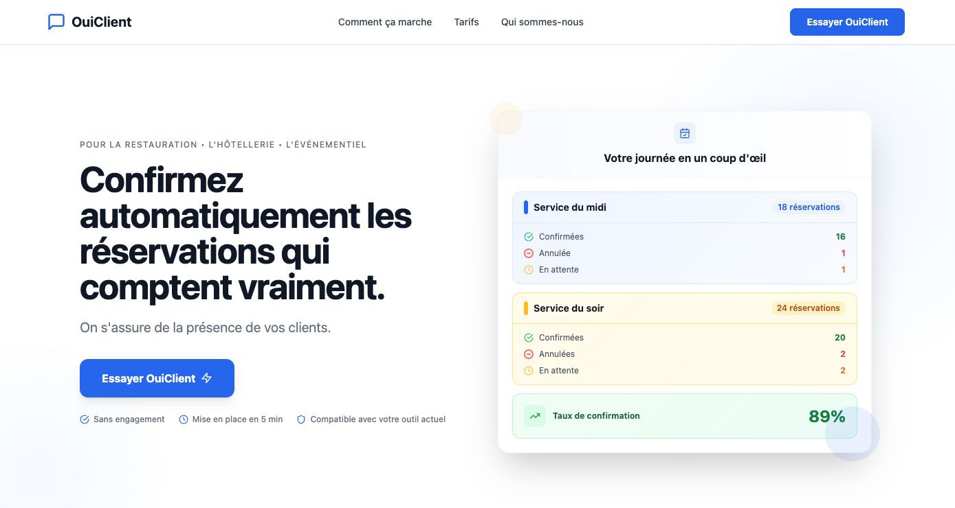 Illustration du projet Développement d'une web app interne d'automatisation · ouiclient.fr