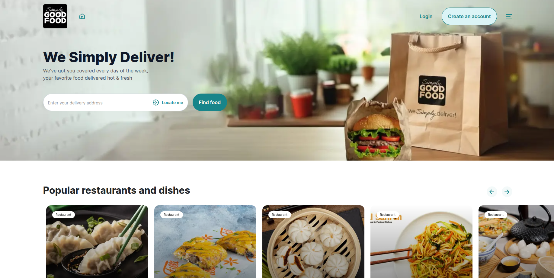 Illustration du projet Refonte du site e-commerce et l'application de livraison de repas