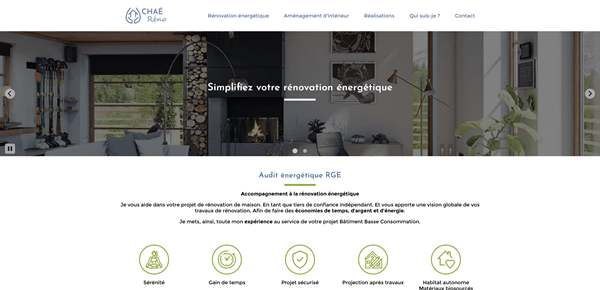 Illustration du projet Refonte du site internet de CHAÉ Réno