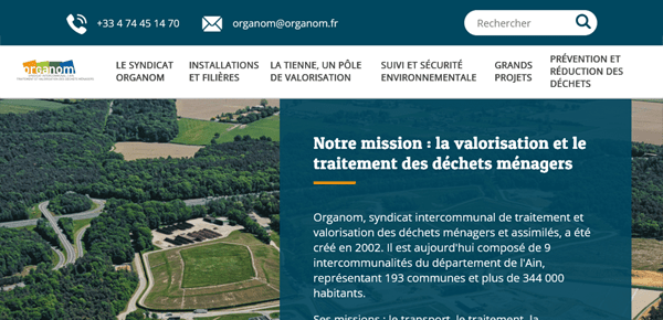 Illustration du projet Refonte du site web d'Organom
