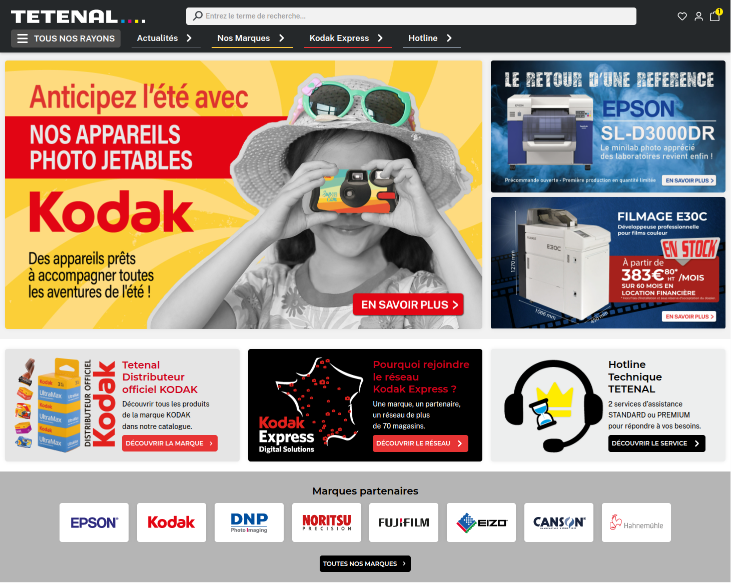 Illustration du projet Site e-commerce et catalogue en ligne pour Tetenal France