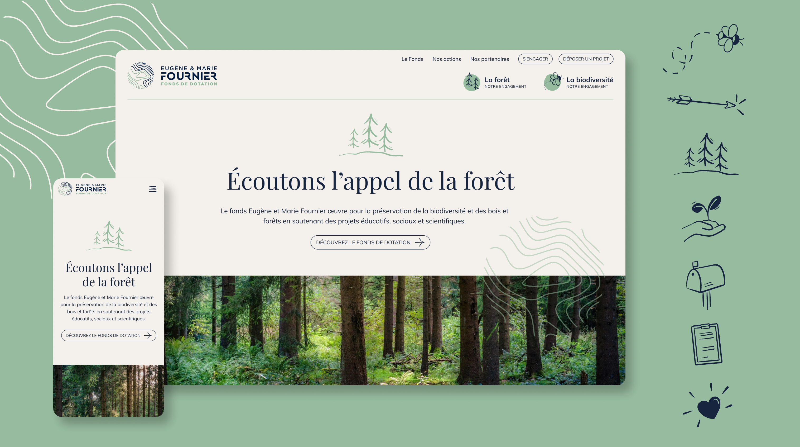 Illustration du projet Création site internet pour un Fonds de dotation