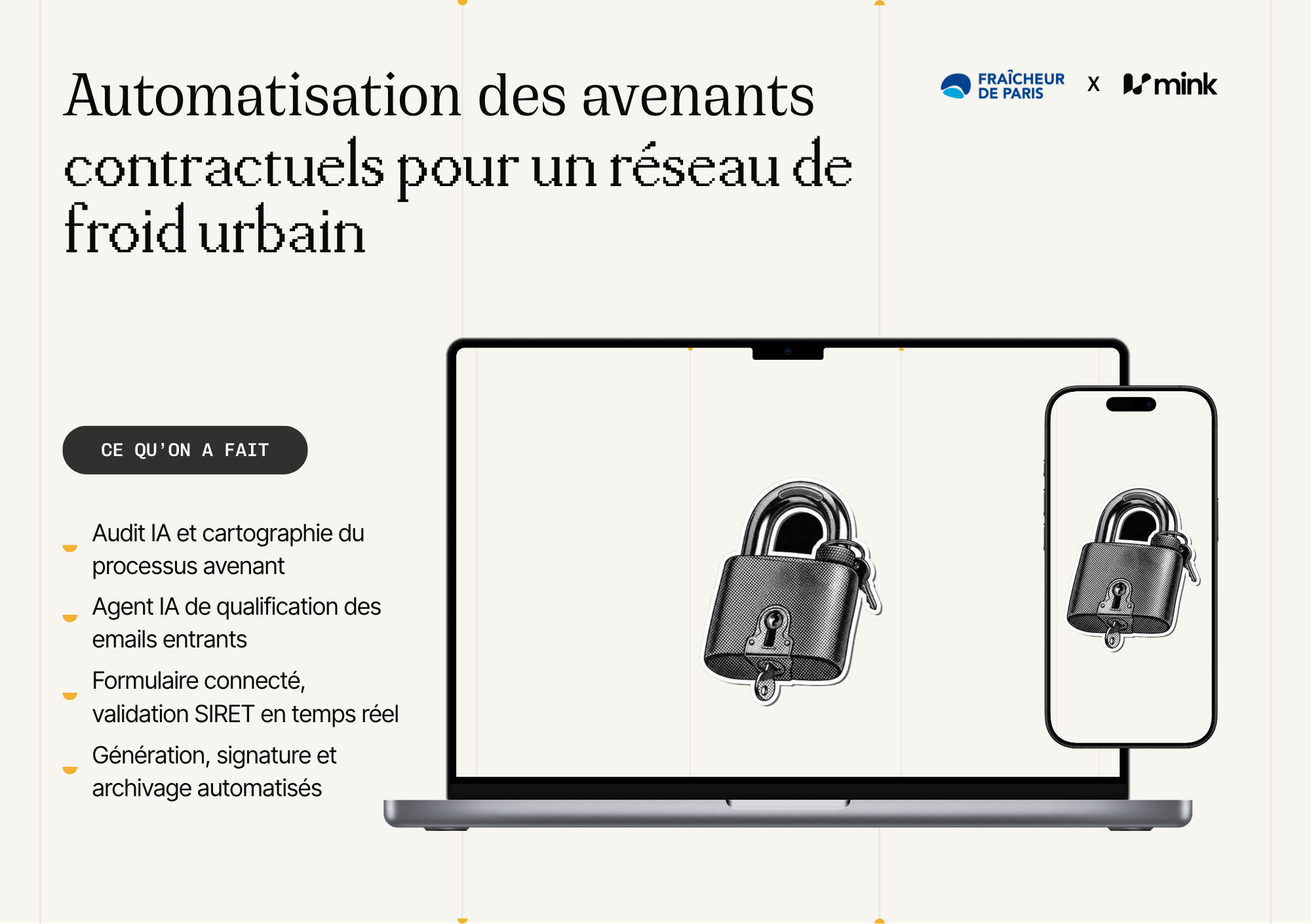 Illustration du projet Automatisation des avenants contractuels pour un réseau de froid urbain