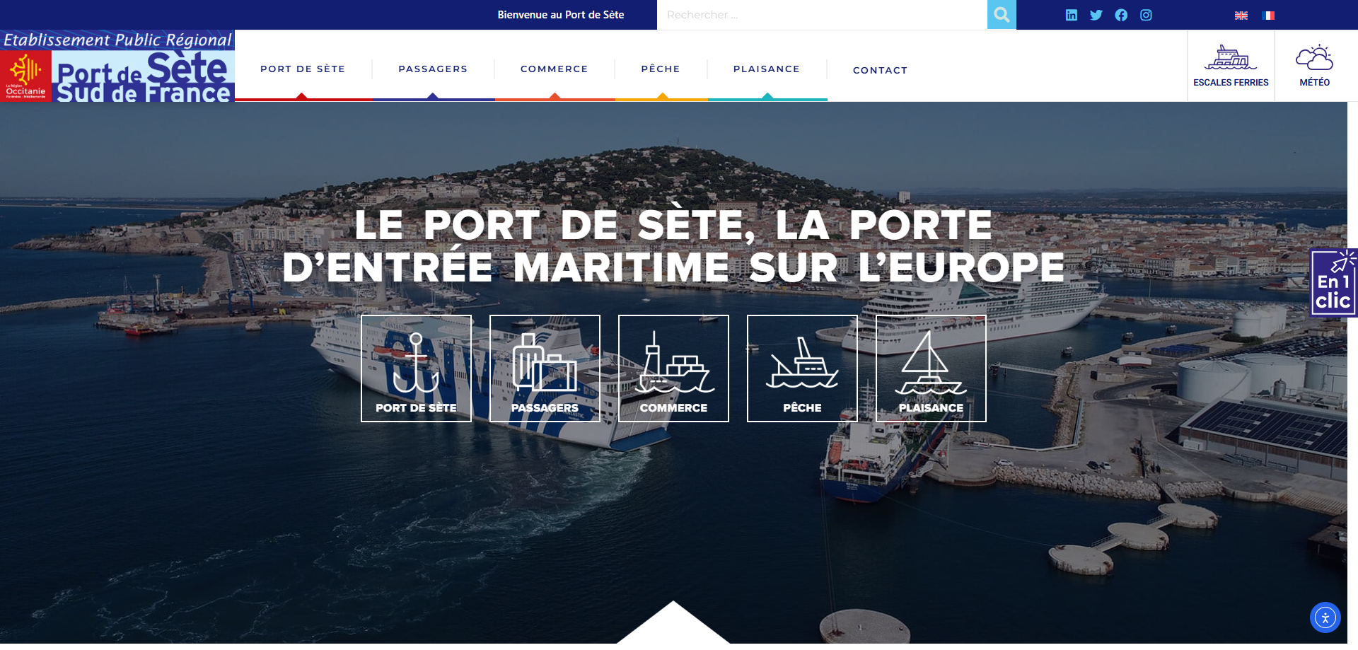 Illustration du projet Refonte du site internet du Port de Sète
