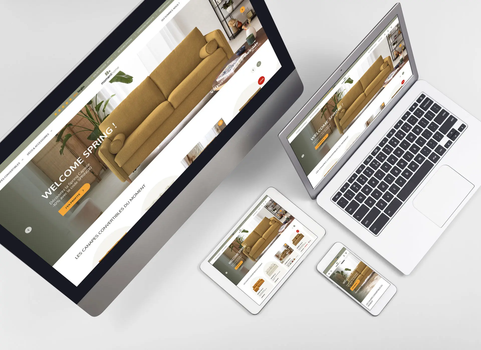 Illustration du projet Refonte du site e-commerce Moment Home
