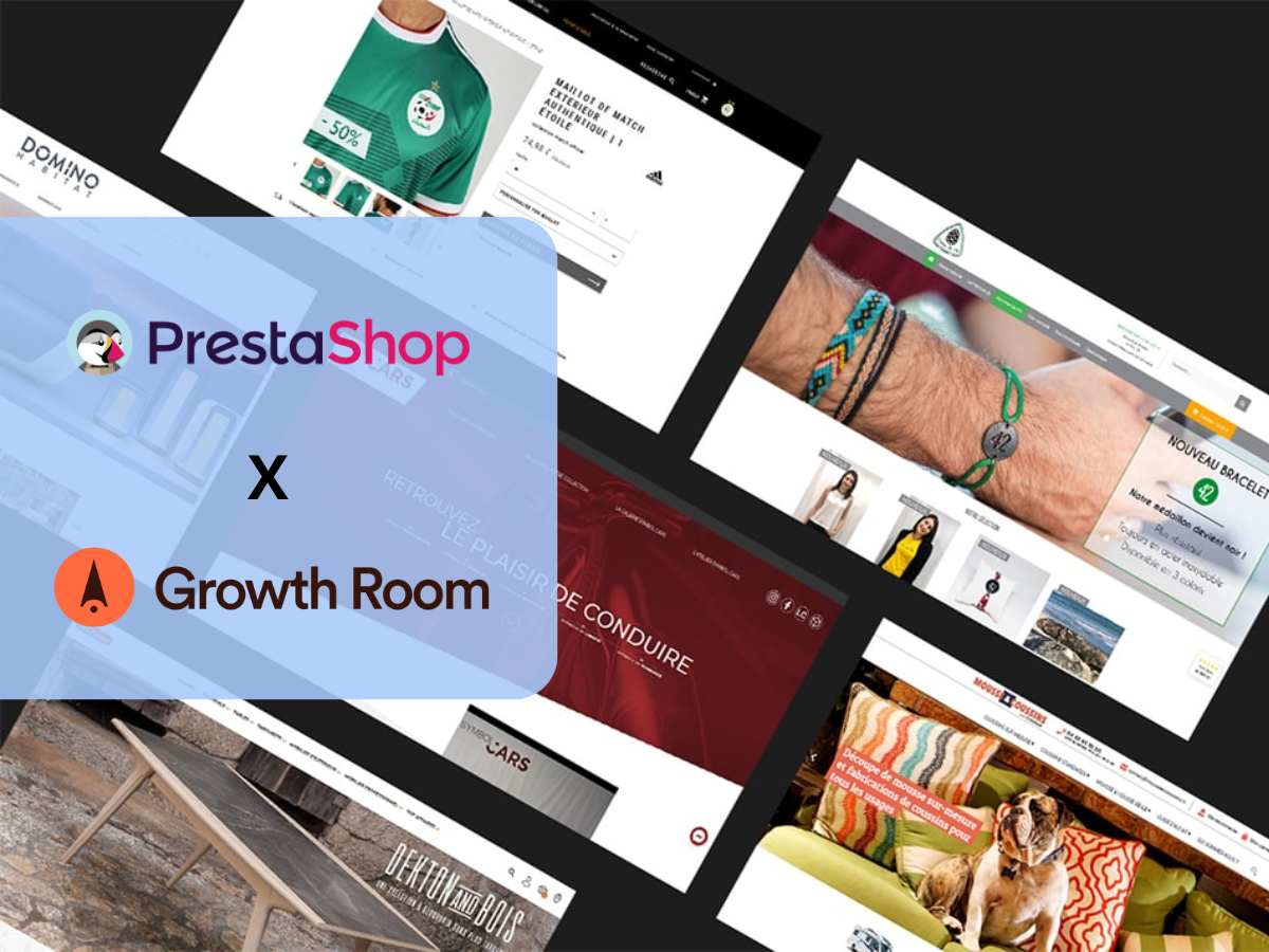 Illustration du projet PrestaShop : 442 achats / mois pour un ROAS de 2,5