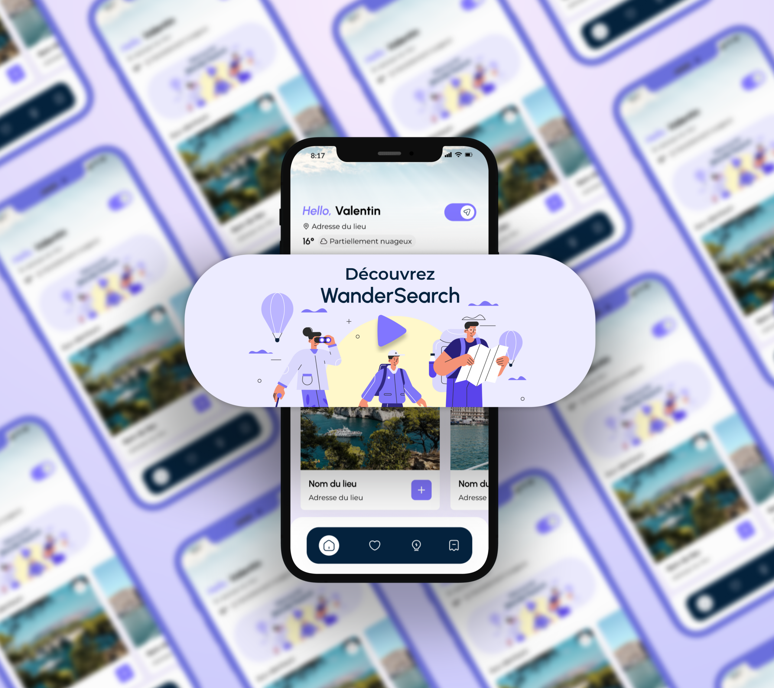 Illustration du projet Wanderwise – Application Mobile