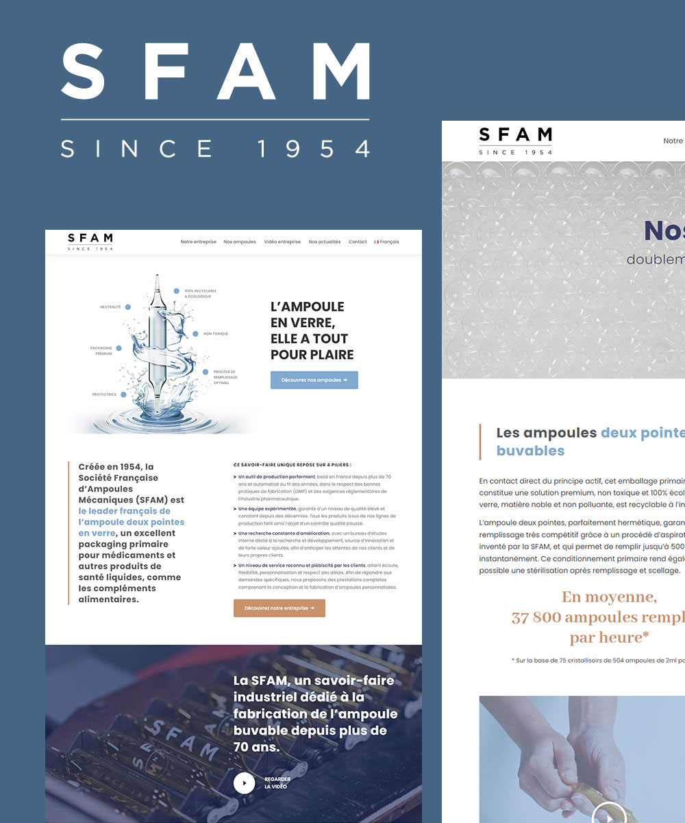 Illustration du projet Refonte du site Internet de la SFAM