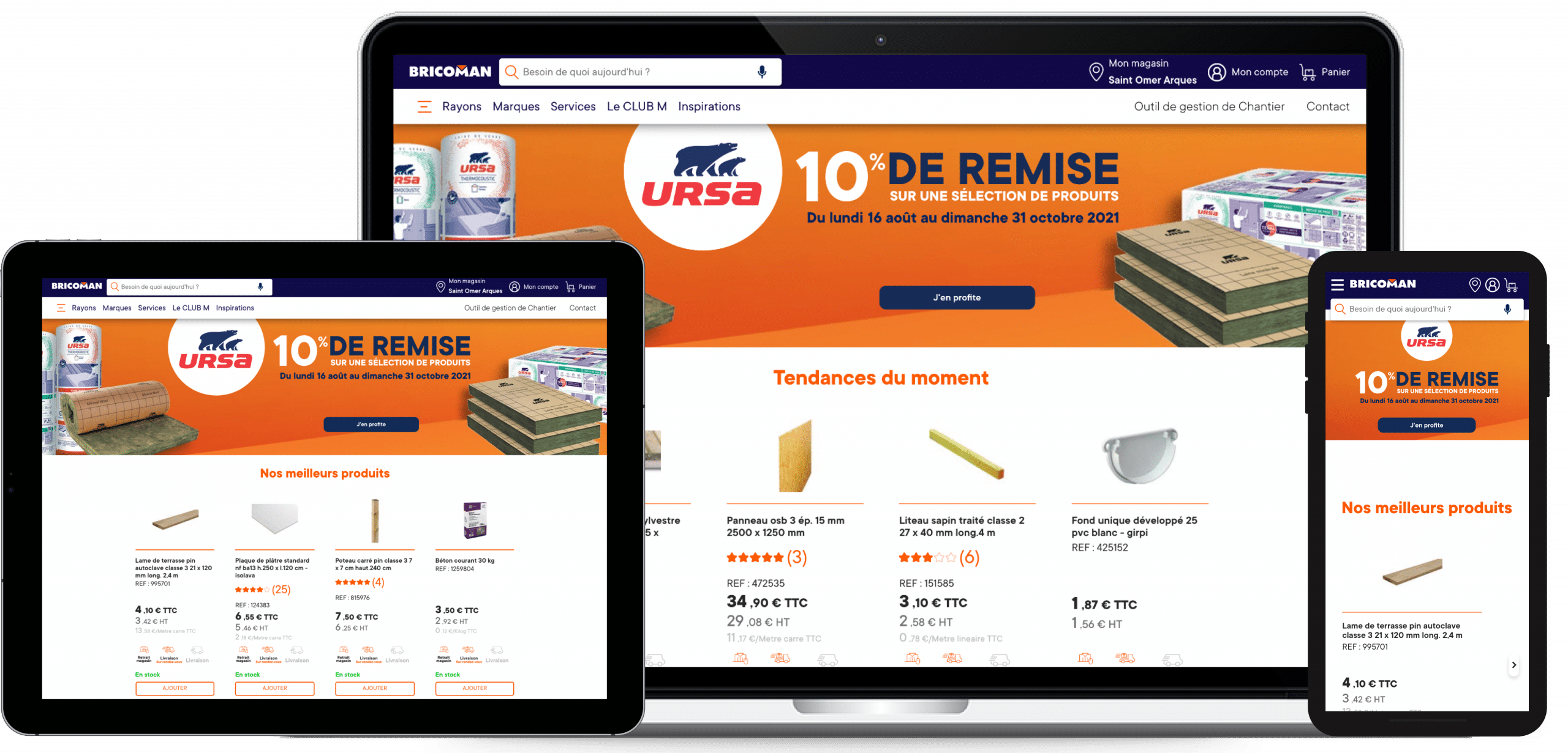 Illustration du projet Bricoman – Maintenance et Refonte de la PWA