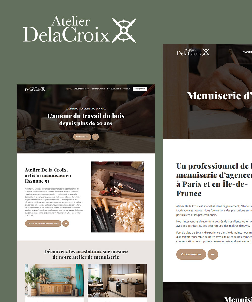 Illustration du projet Refonte du site de l’Atelier De la Croix